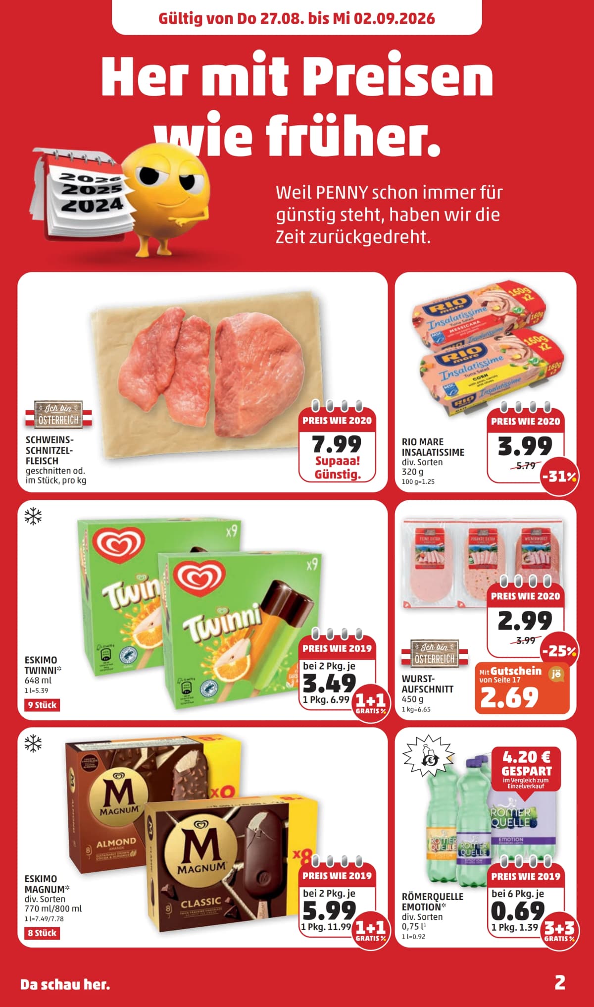 Seite 2 des Penny Flugblatts – Aktuelle Angebote ab 09.09.2026.