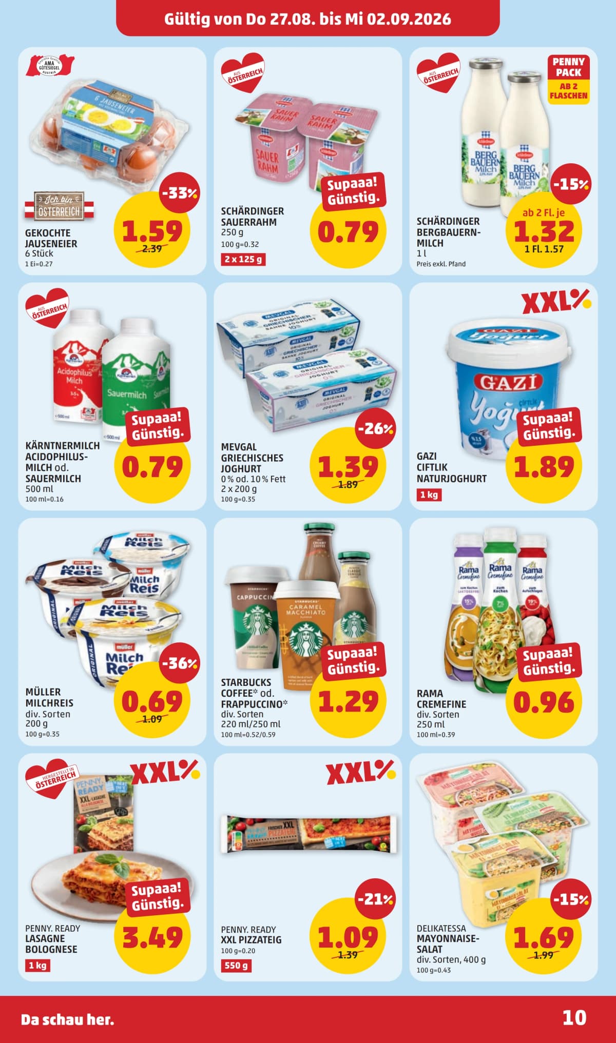 Seite 10 des Penny Flugblatts – Aktuelle Angebote ab 09.09.2026.