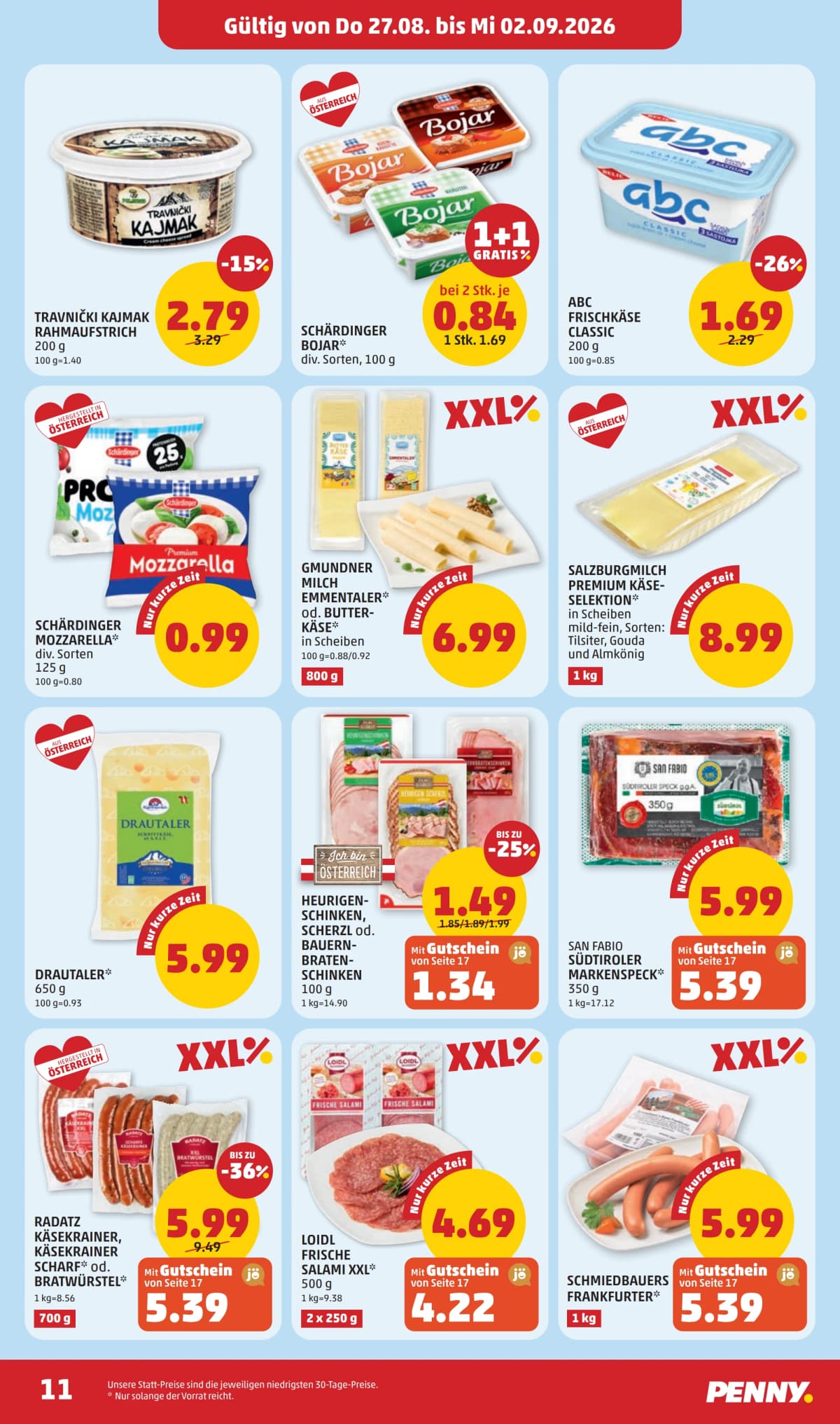 Seite 11 des Penny Flugblatts – Aktuelle Angebote ab 09.09.2026.