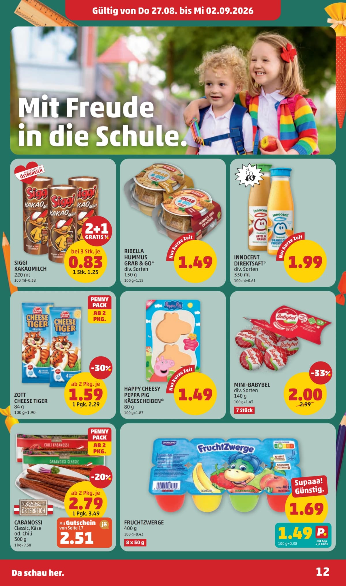 Seite 12 des Penny Flugblatts – Aktuelle Angebote ab 09.09.2026.