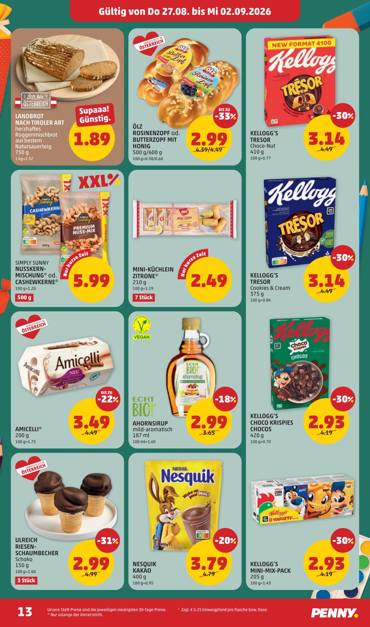 Seite 13 des Penny Flugblatts – Aktuelle Angebote ab 09.09.2026.