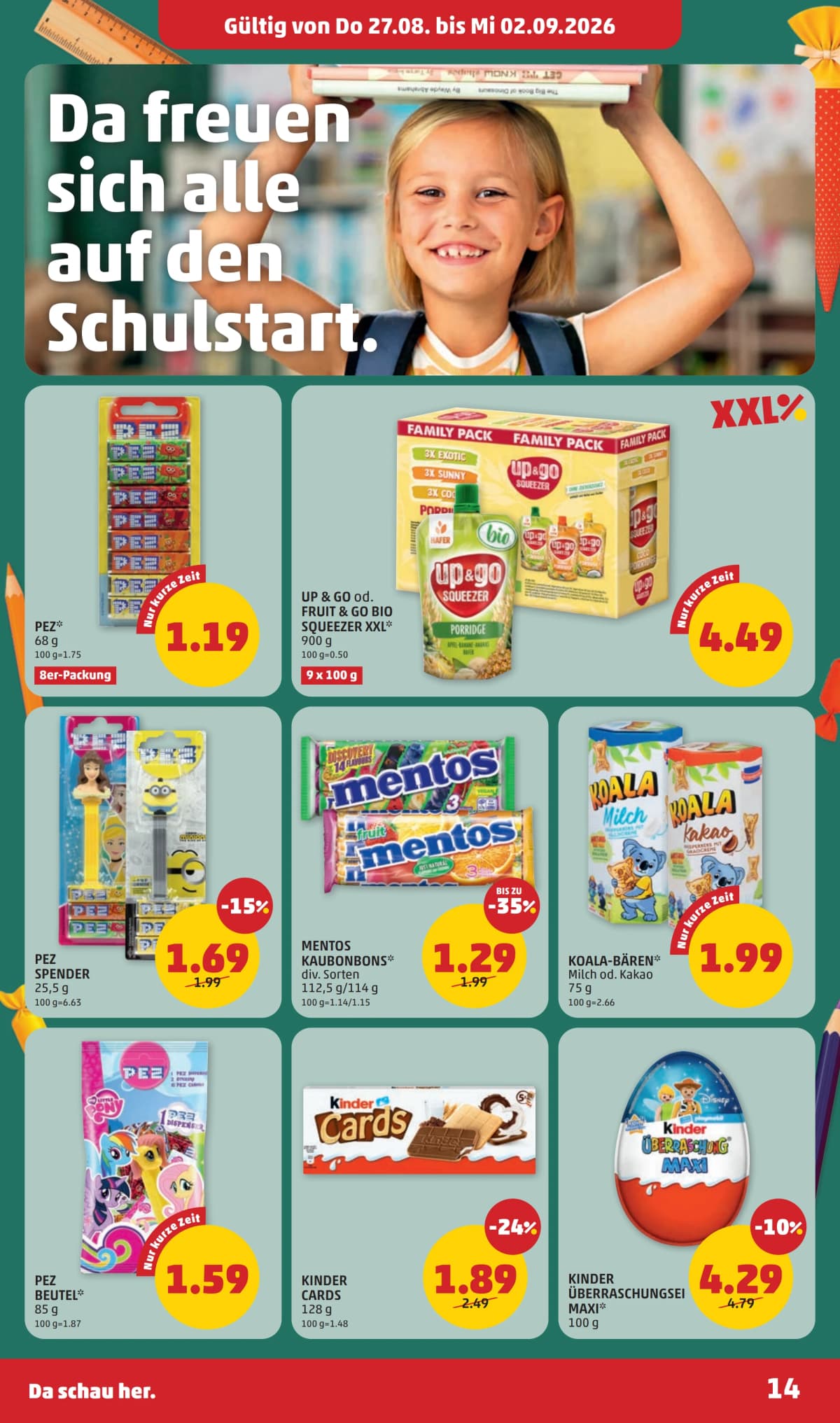 Seite 14 des Penny Flugblatts – Aktuelle Angebote ab 09.09.2026.