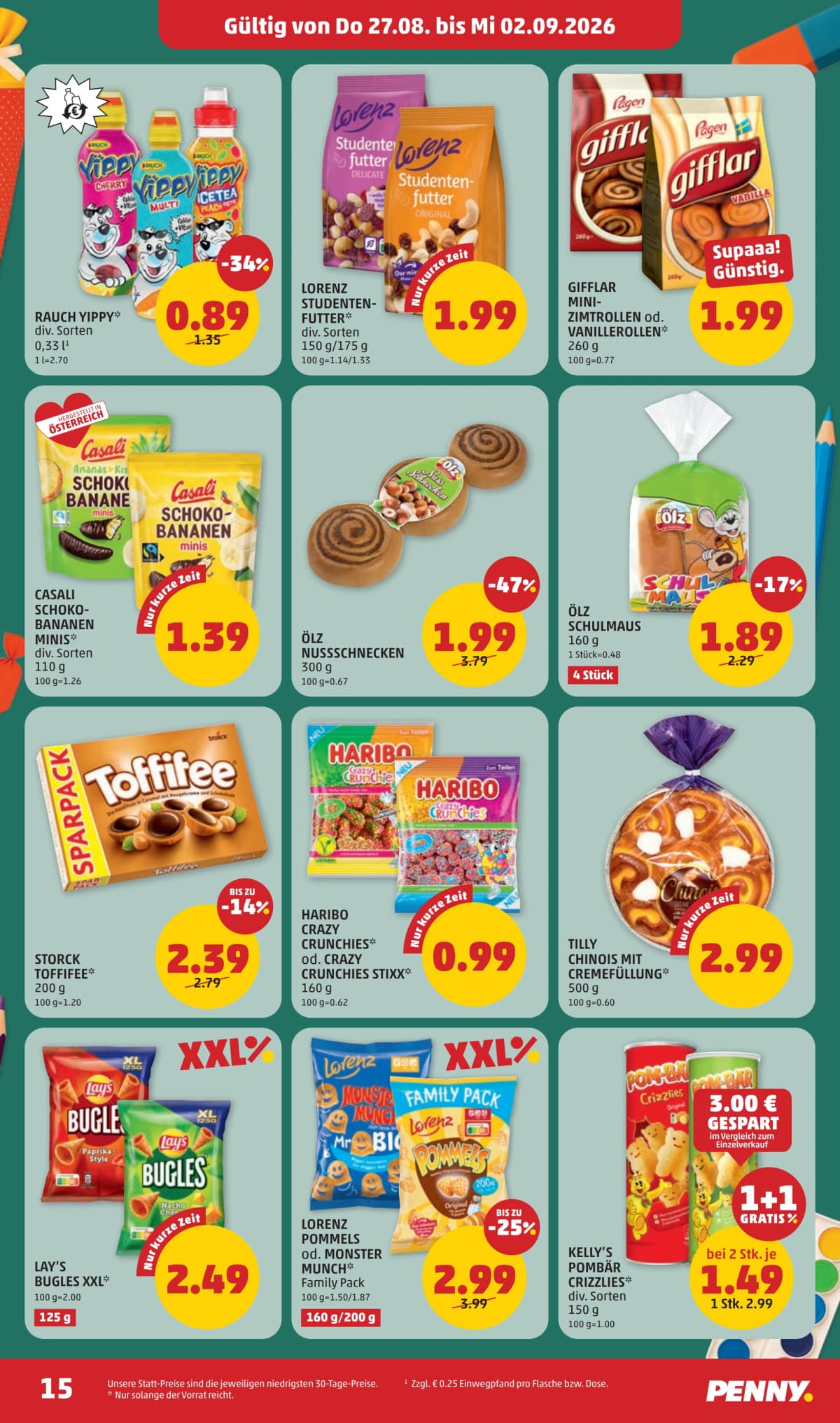 Seite 15 des Penny Flugblatts – Aktuelle Angebote ab 09.09.2026.