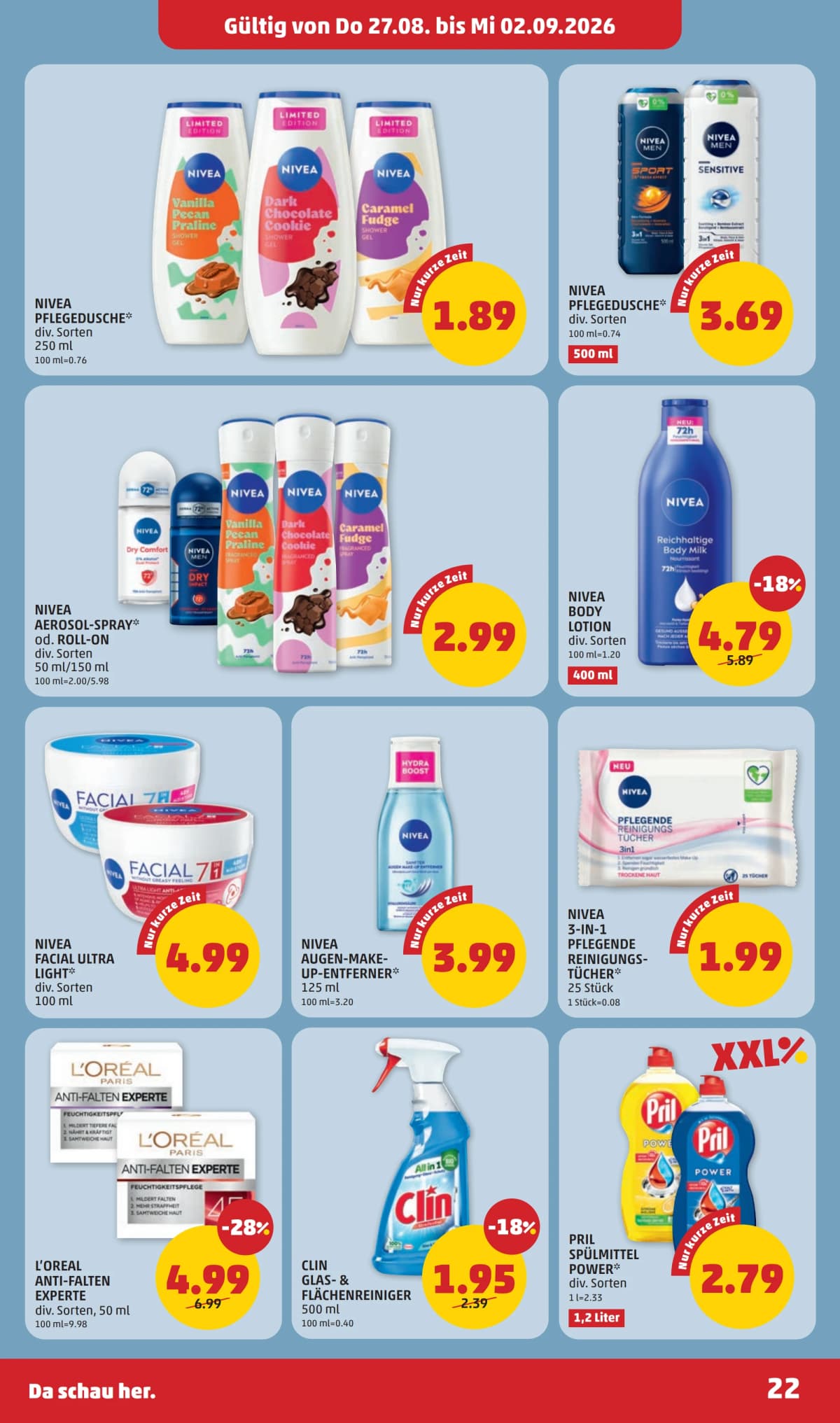 Seite 22 des Penny Flugblatts – Aktuelle Angebote ab 09.09.2026.