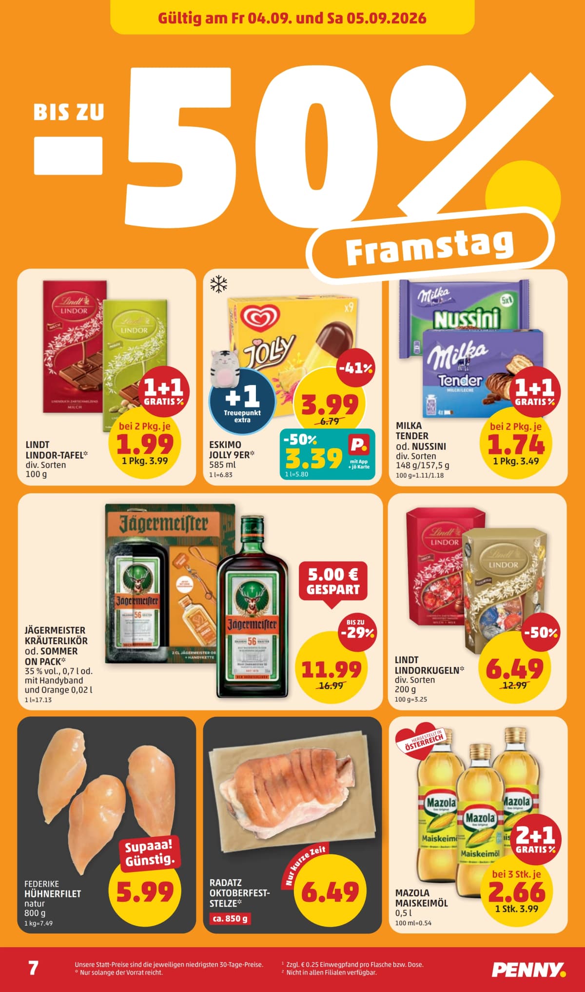 Seite 7 des Penny Flugblatts – Aktuelle Angebote ab 09.09.2026.