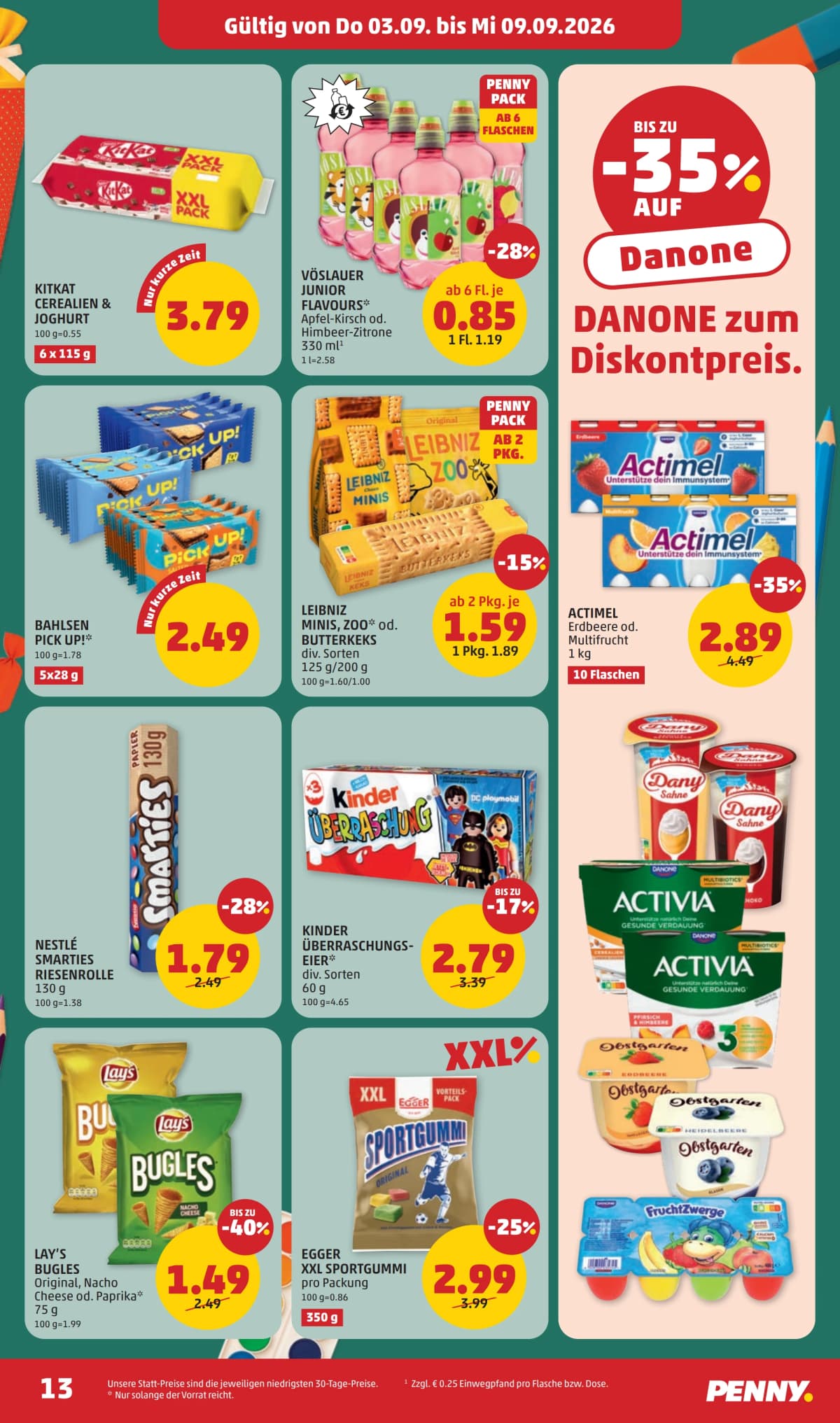 Seite 13 des Penny Flugblatts – Aktuelle Angebote ab 09.09.2026.