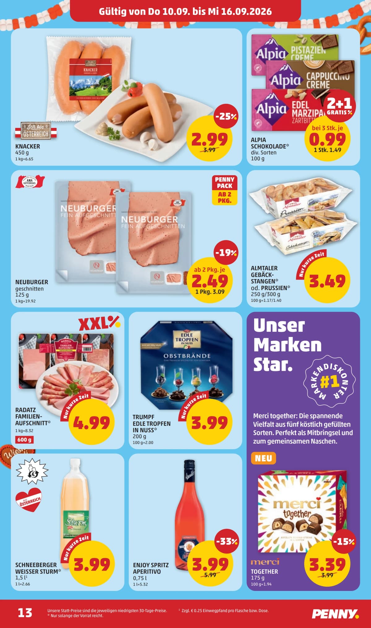 Seite 13 des Penny Flugblatts – Aktuelle Angebote ab 08.09.2026.