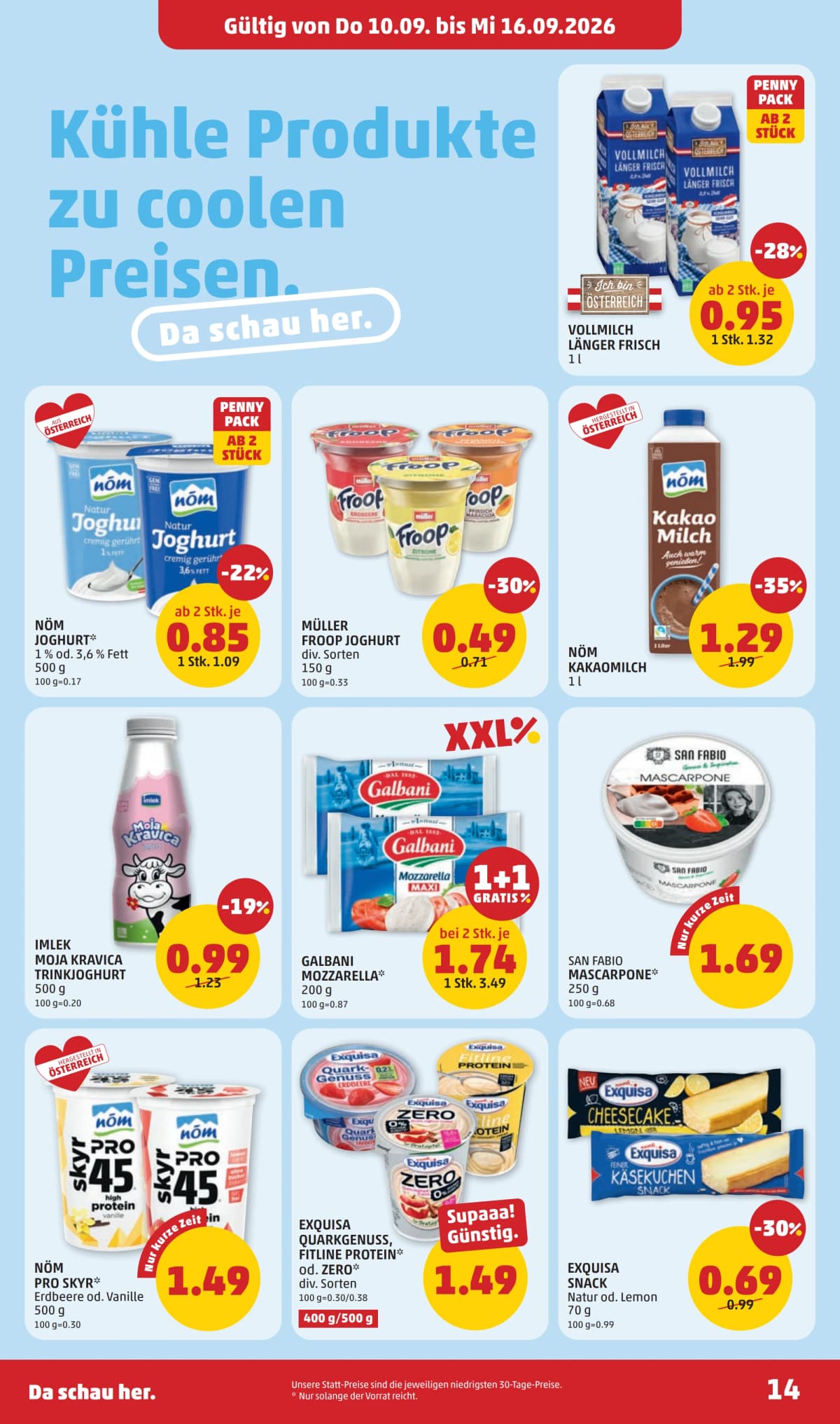 Seite 14 des Penny Flugblatts – Aktuelle Angebote ab 08.09.2026.