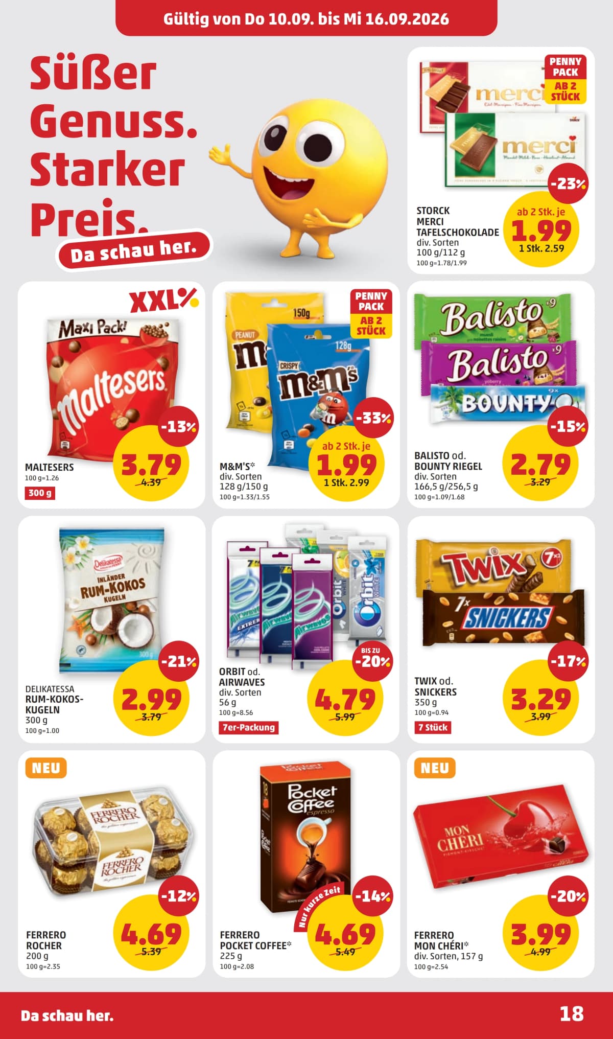 Seite 18 des Penny Flugblatts – Aktuelle Angebote ab 08.09.2026.