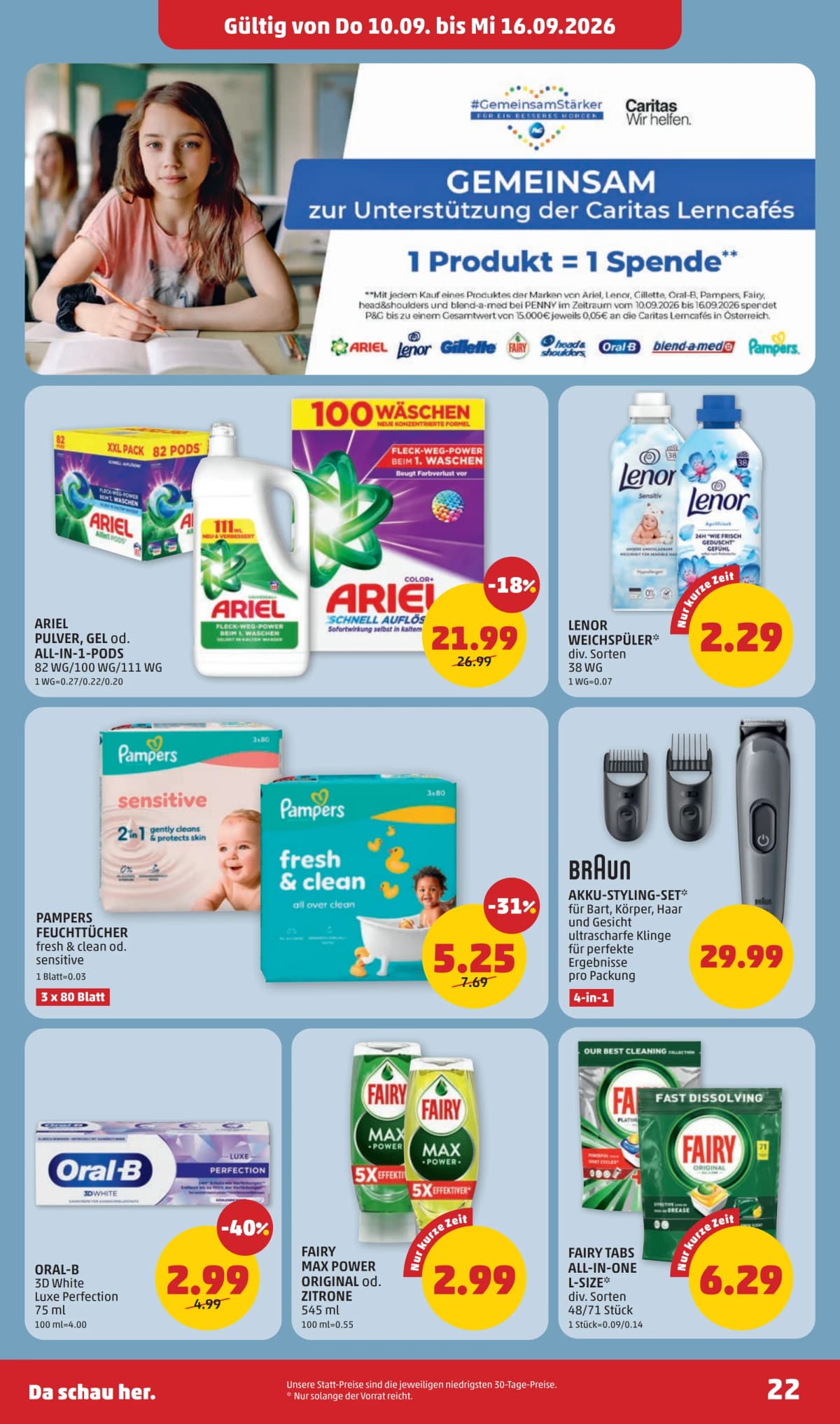 Seite 22 des Penny Flugblatts – Aktuelle Angebote ab 08.09.2026.