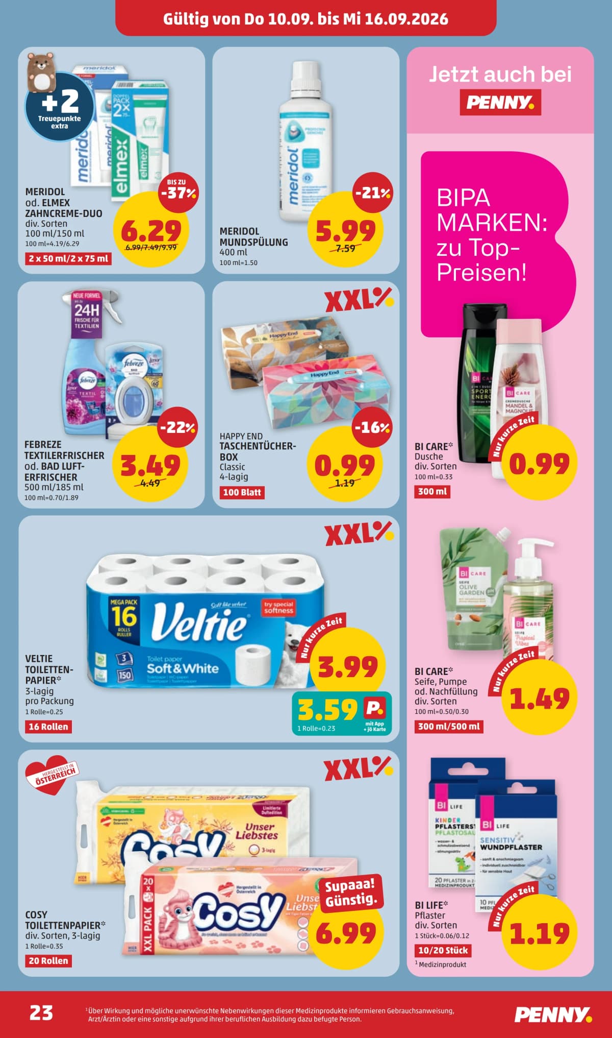 Seite 23 des Penny Flugblatts – Aktuelle Angebote ab 08.09.2026.