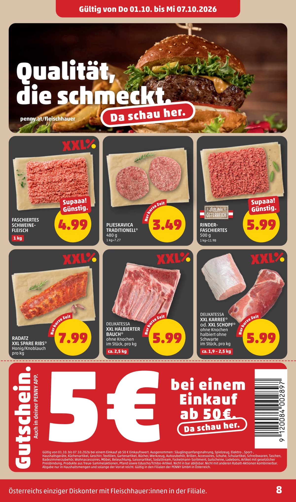 Seite 8 des Penny Flugblatts – Aktuelle Angebote