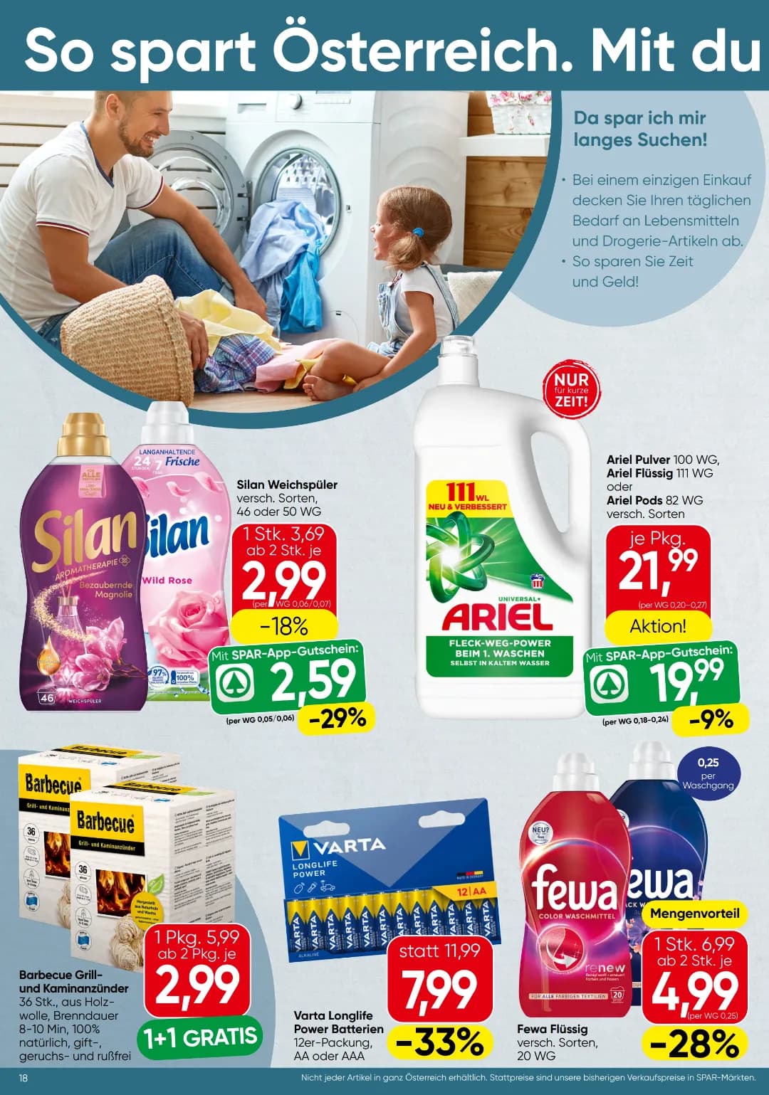 Seite 18 des Spar Flugblatts – Aktuelle Angebote ab 31.07.2026