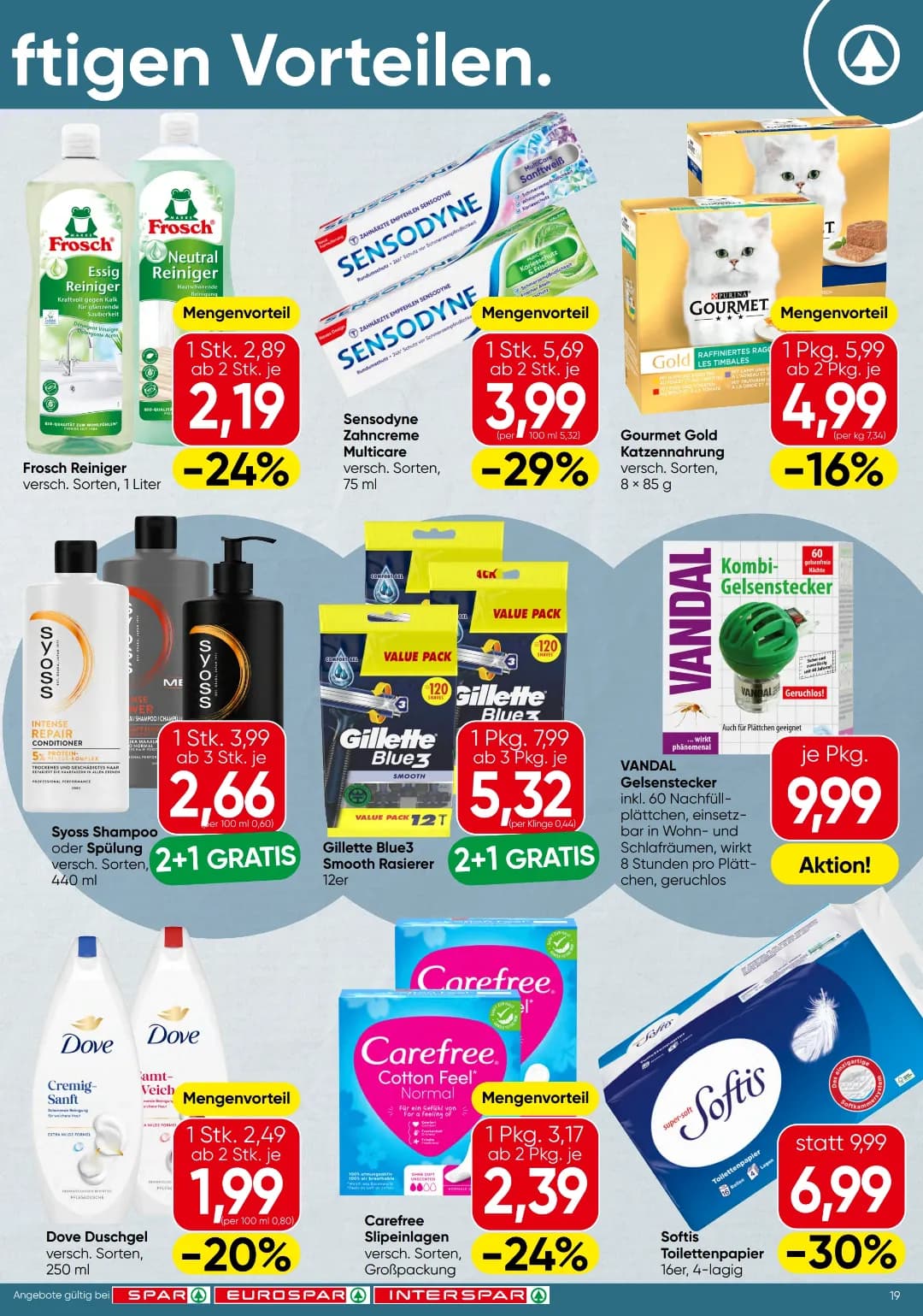 Seite 19 des Spar Flugblatts – Aktuelle Angebote ab 31.07.2026