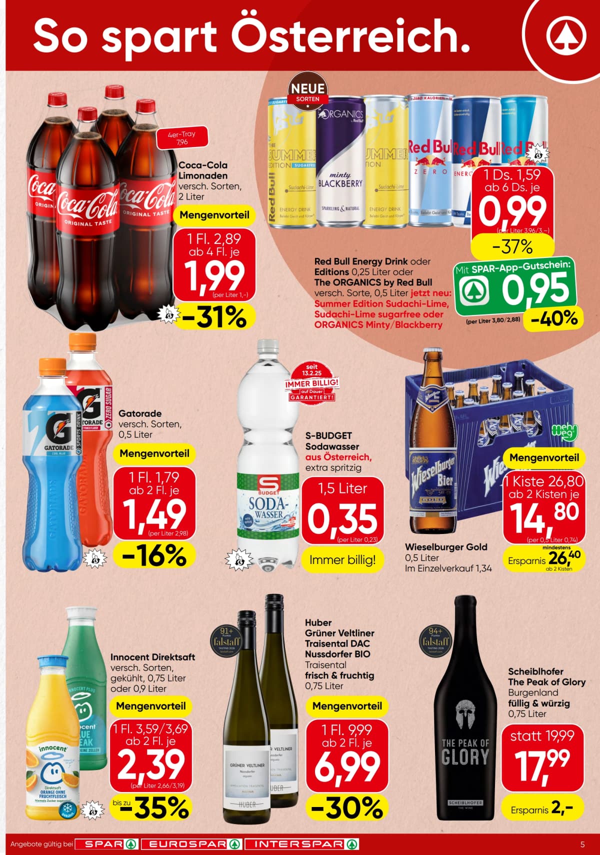 Seite 5 des Spar Flugblatts – Aktuelle Angebote ab 23.08.2026.