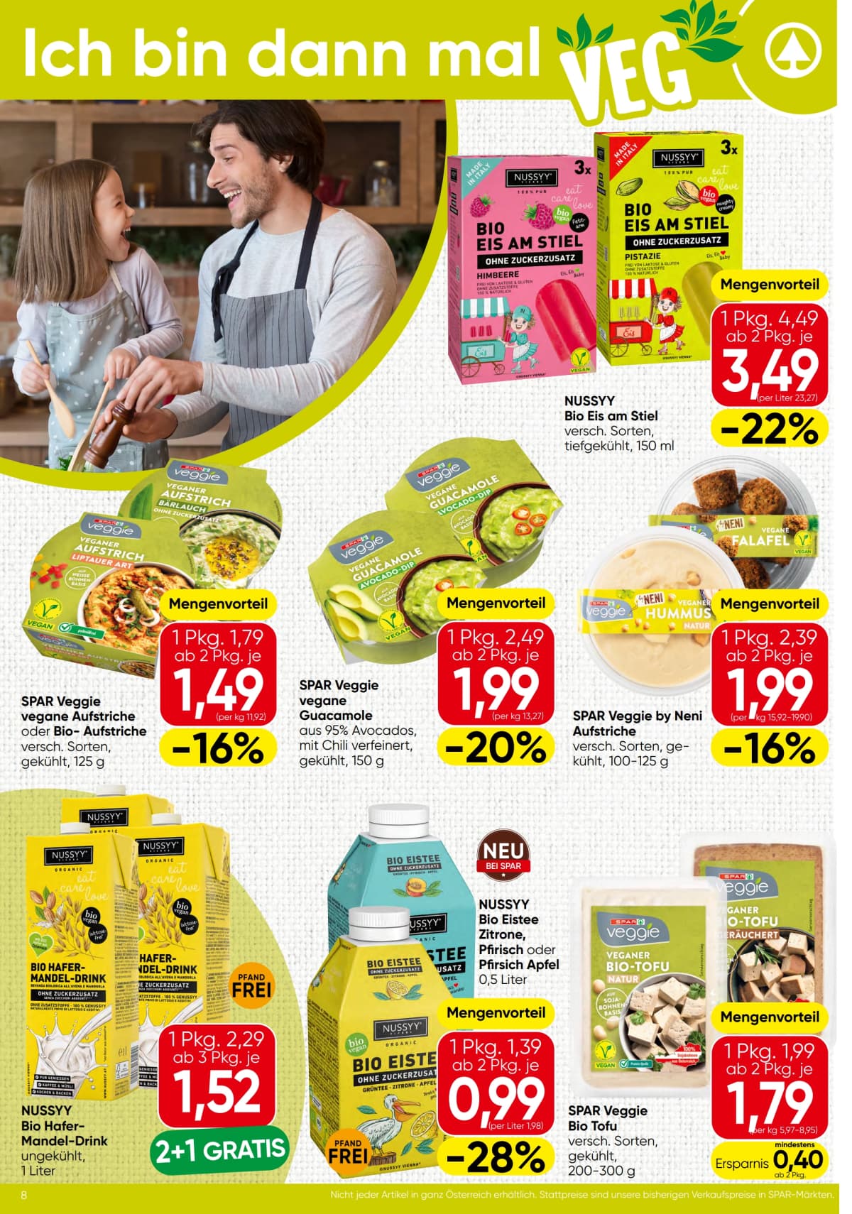 Seite 8 des Spar Flugblatts – Aktuelle Angebote ab 23.08.2026.
