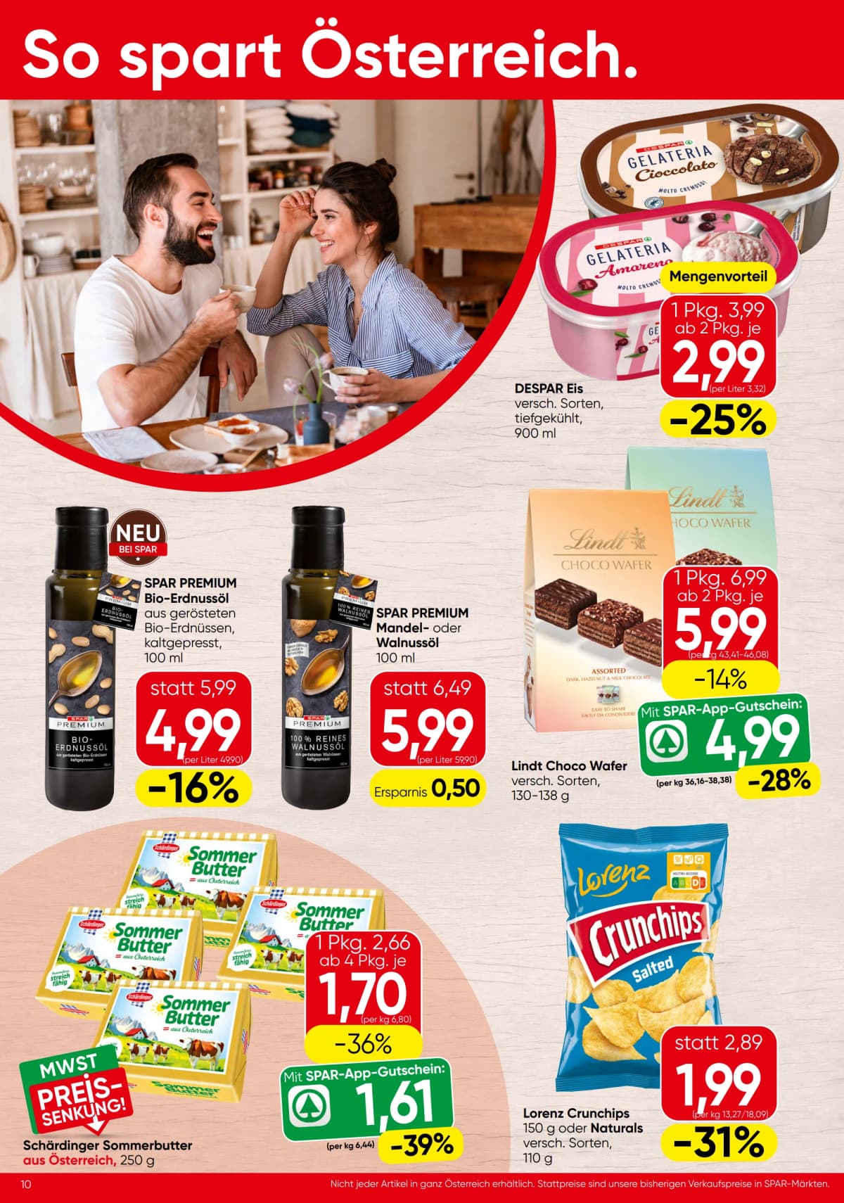Seite 10 des Spar Flugblatts – Aktuelle Angebote ab 23.08.2026.