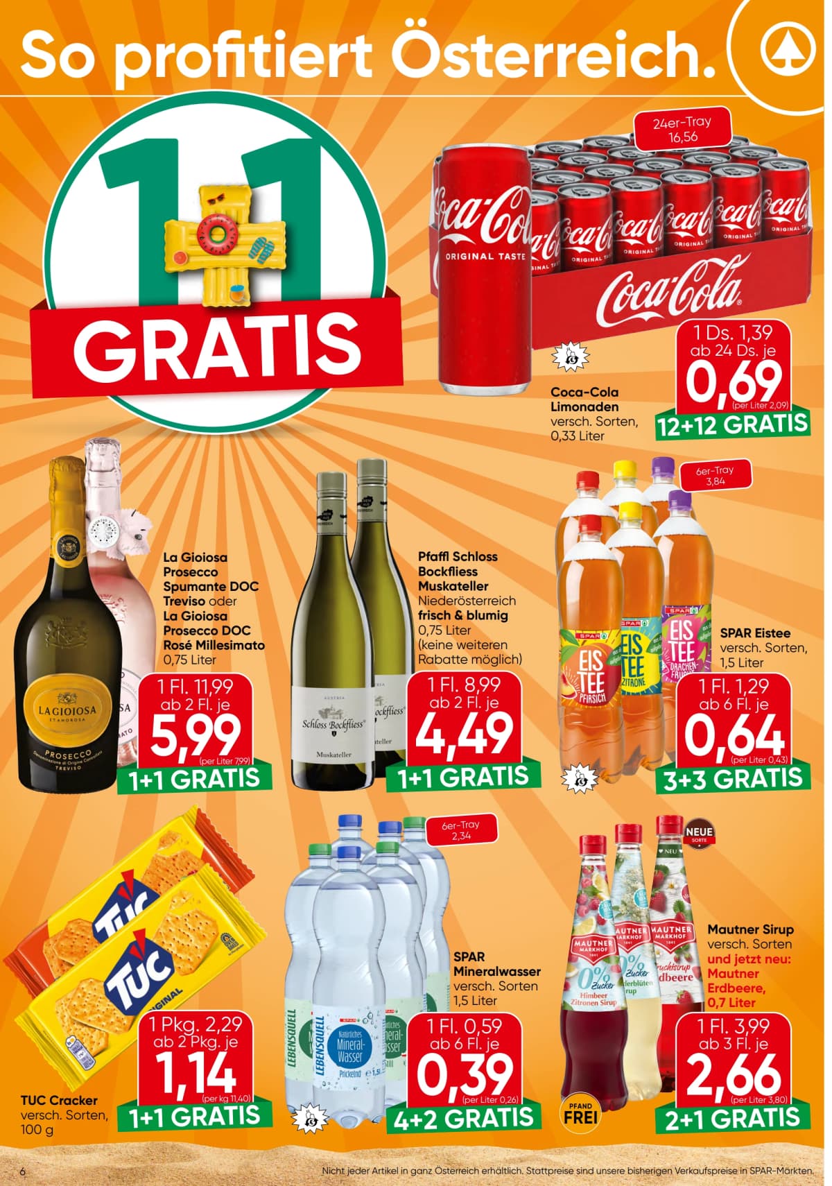 Seite 6 des Spar Flugblatts – Aktuelle Angebote