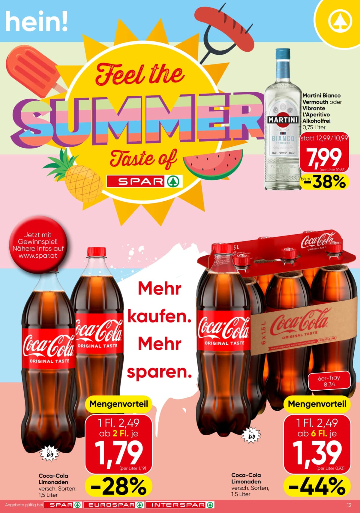 Seite 13 des Spar Flugblatts – Aktuelle Angebote ab 23.08.2026.