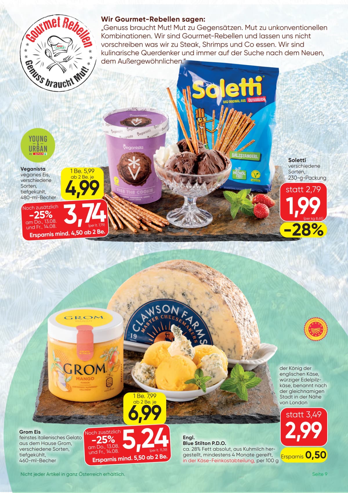 Seite 9 des Spar Flugblatts – Gourmet