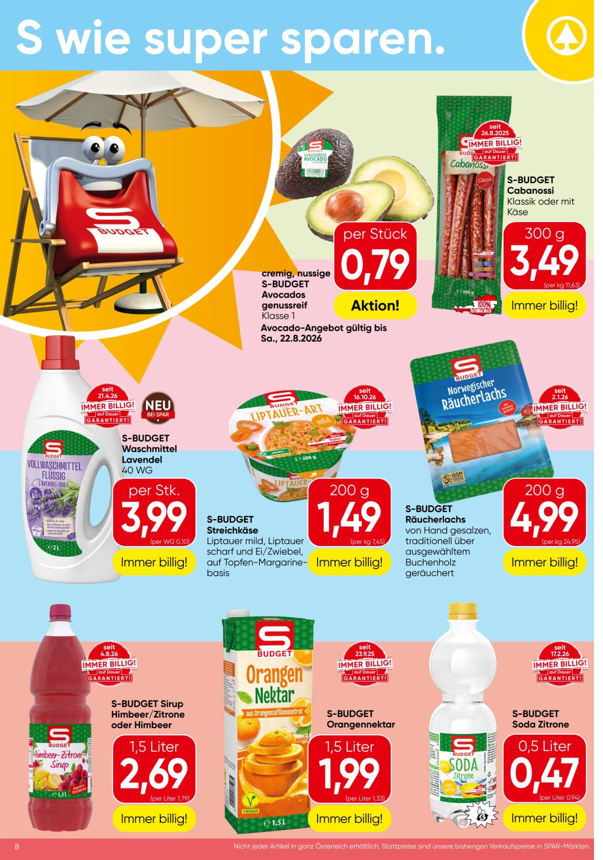 Seite 8 des Spar Flugblatts – Angebote