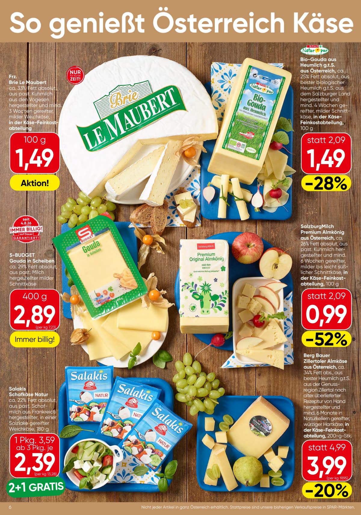 Seite 6 des Spar Flugblatts – Aktuelle Angebote