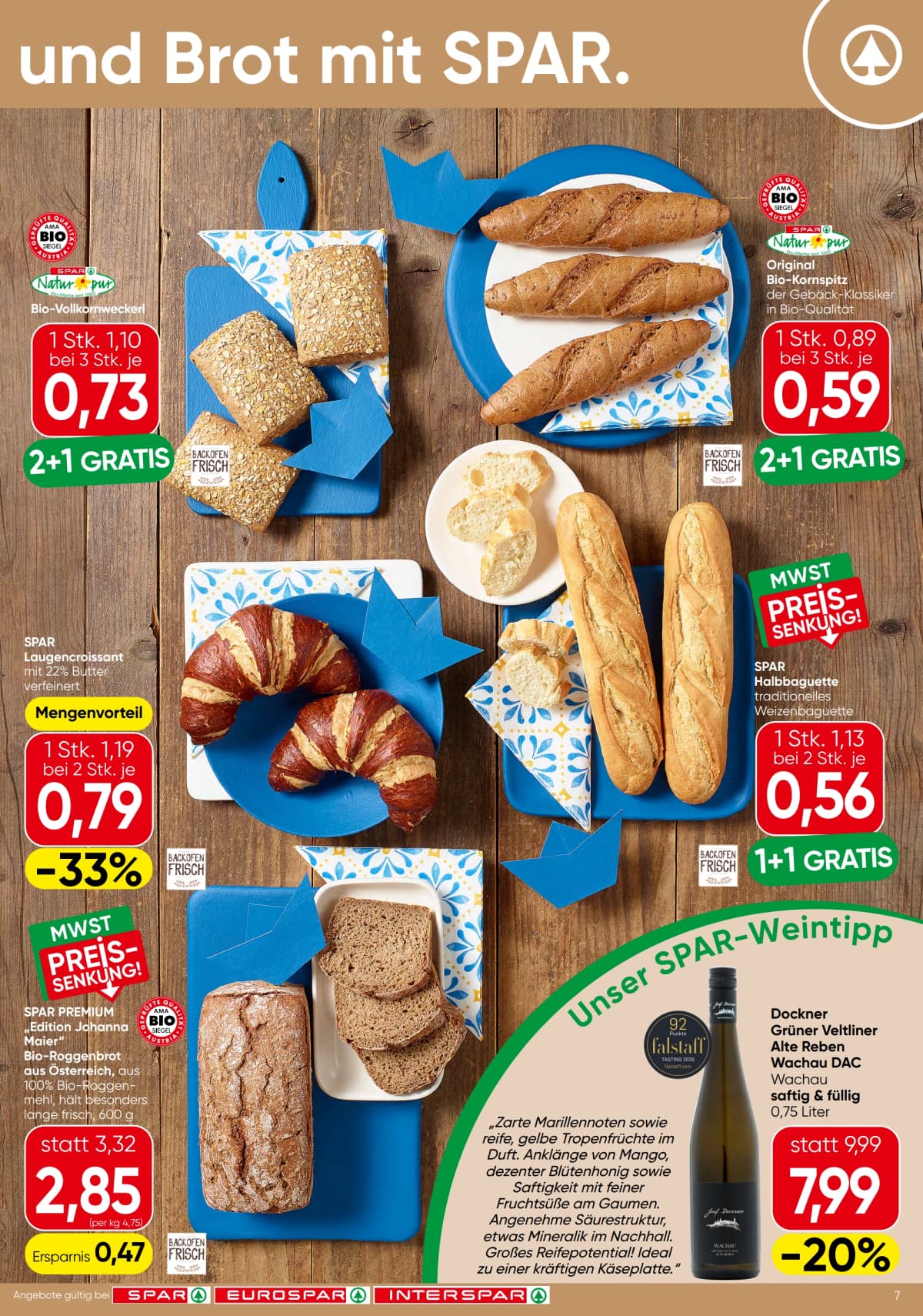Seite 7 des Spar Flugblatts – Aktuelle Angebote
