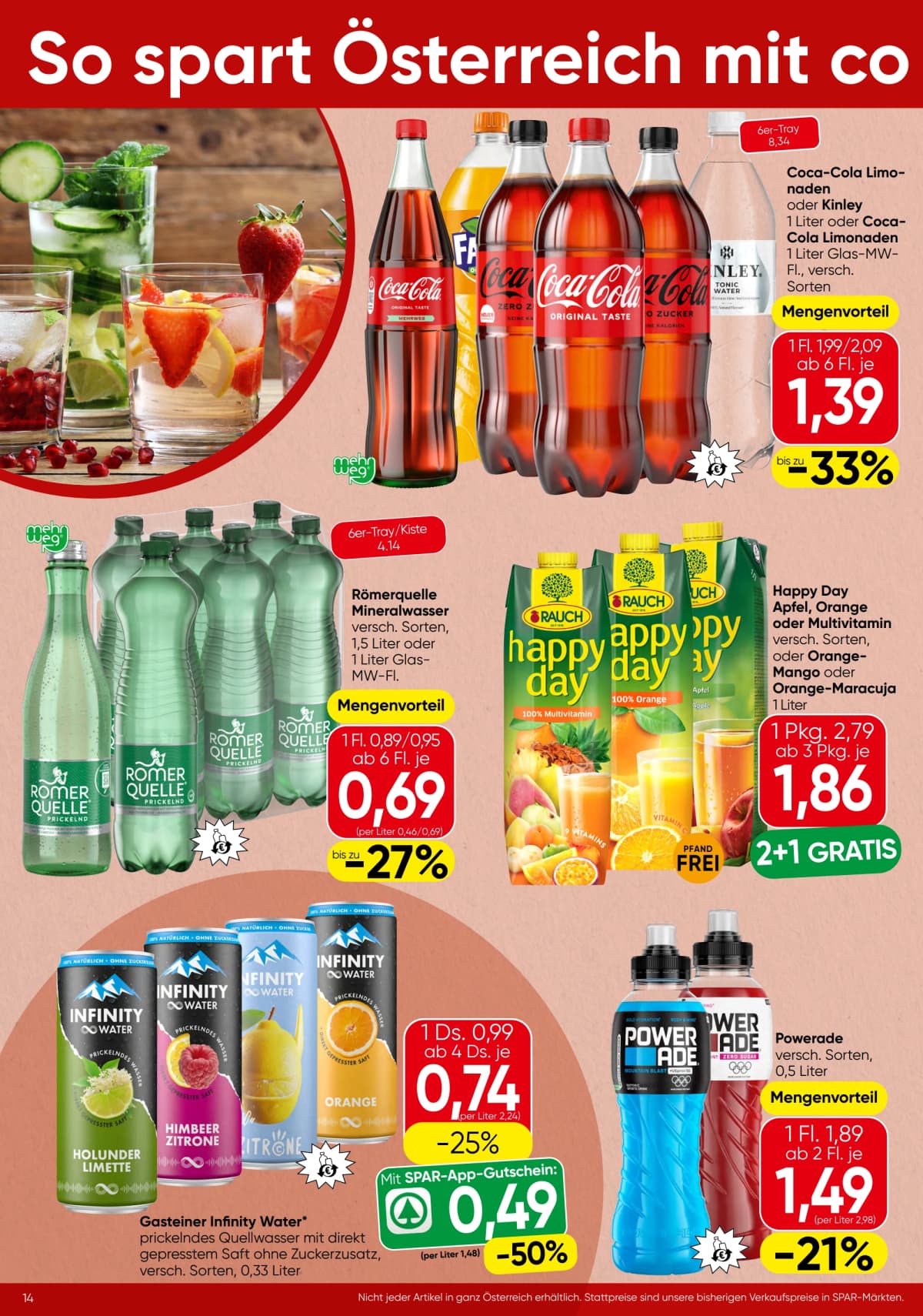 Seite 14 des Spar Flugblatts – Aktuelle Angebote