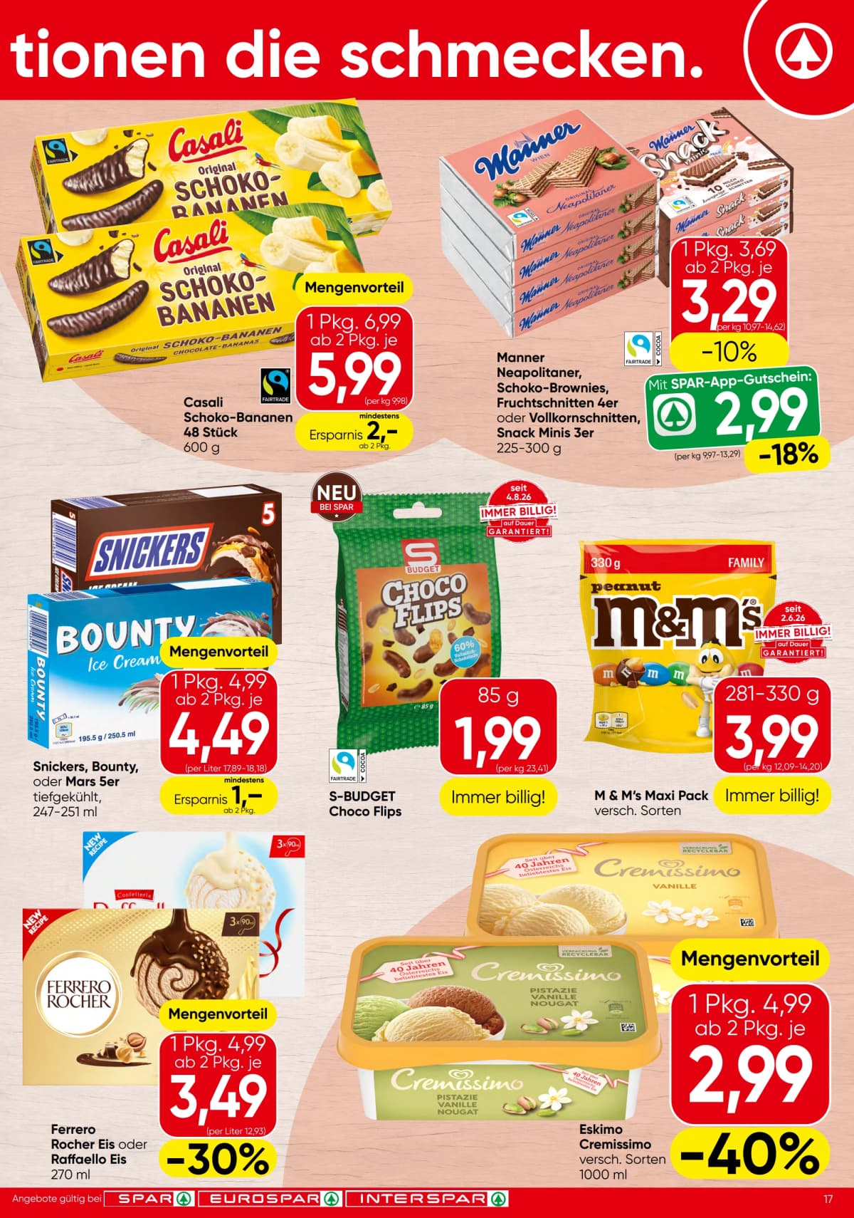 Seite 17 des Spar Flugblatts – Aktuelle Angebote