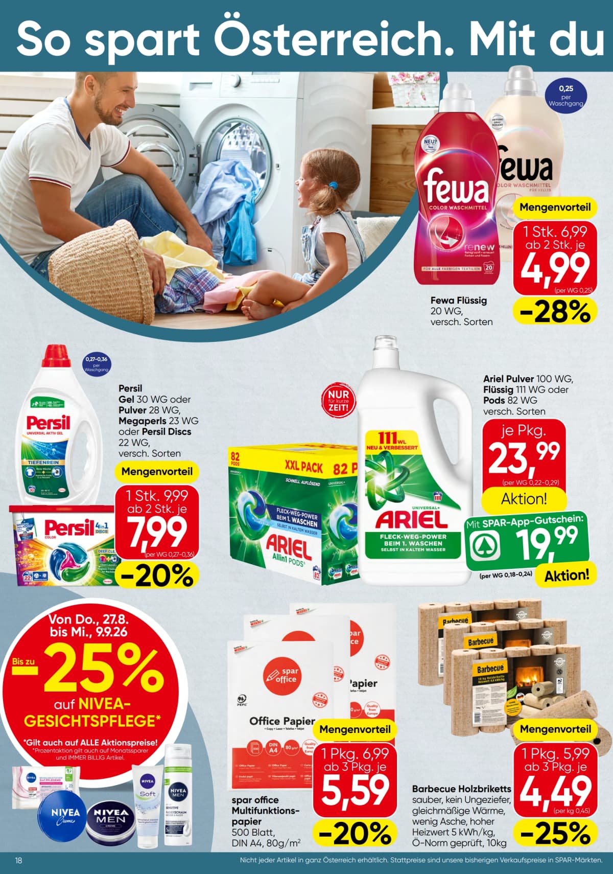 Seite 18 des Spar Flugblatts – Aktuelle Angebote ab 09.09.2026.