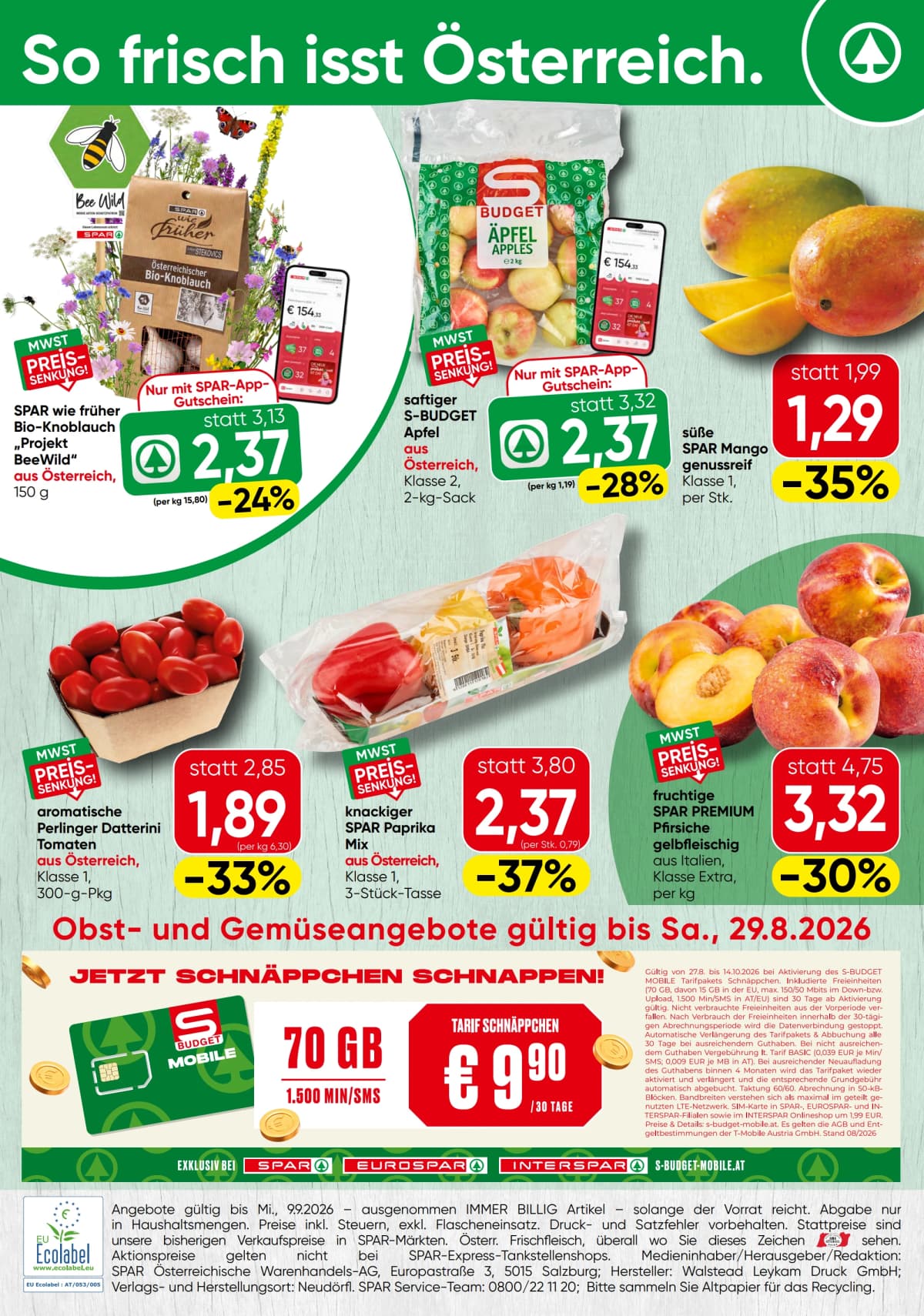Seite 20 des Spar Flugblatts – Aktuelle Angebote