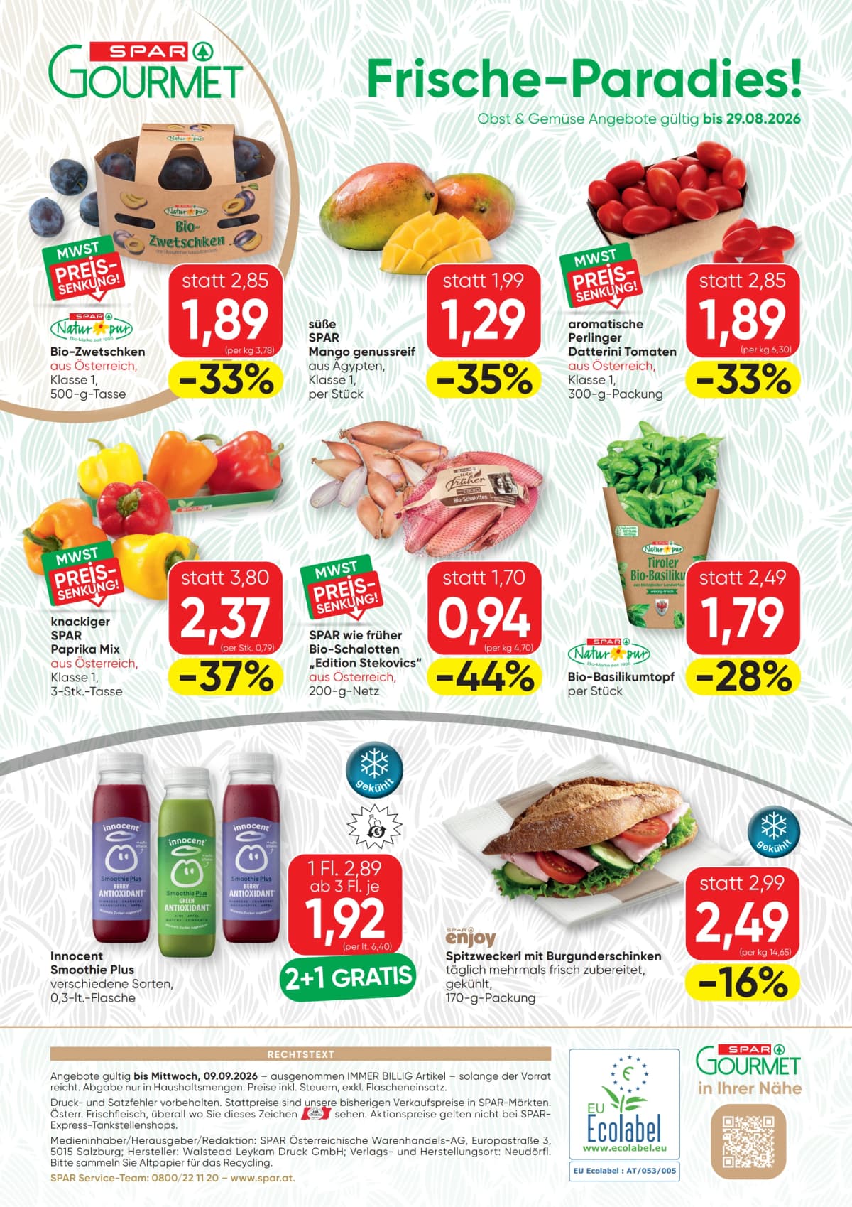 Seite 12 des Spar Flugblatts – Gourmet