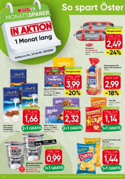 Seite 2 des Spar Prospekts MONATSSPARER