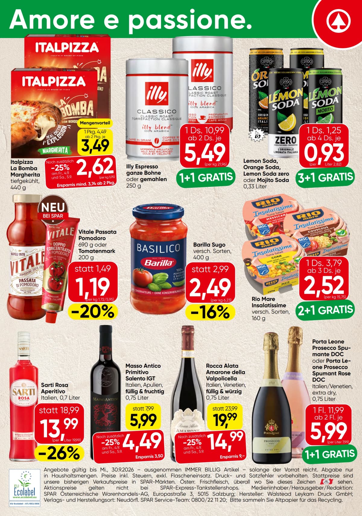 Seite 4 des Spar Flugblatts – Immer Billig Artikel