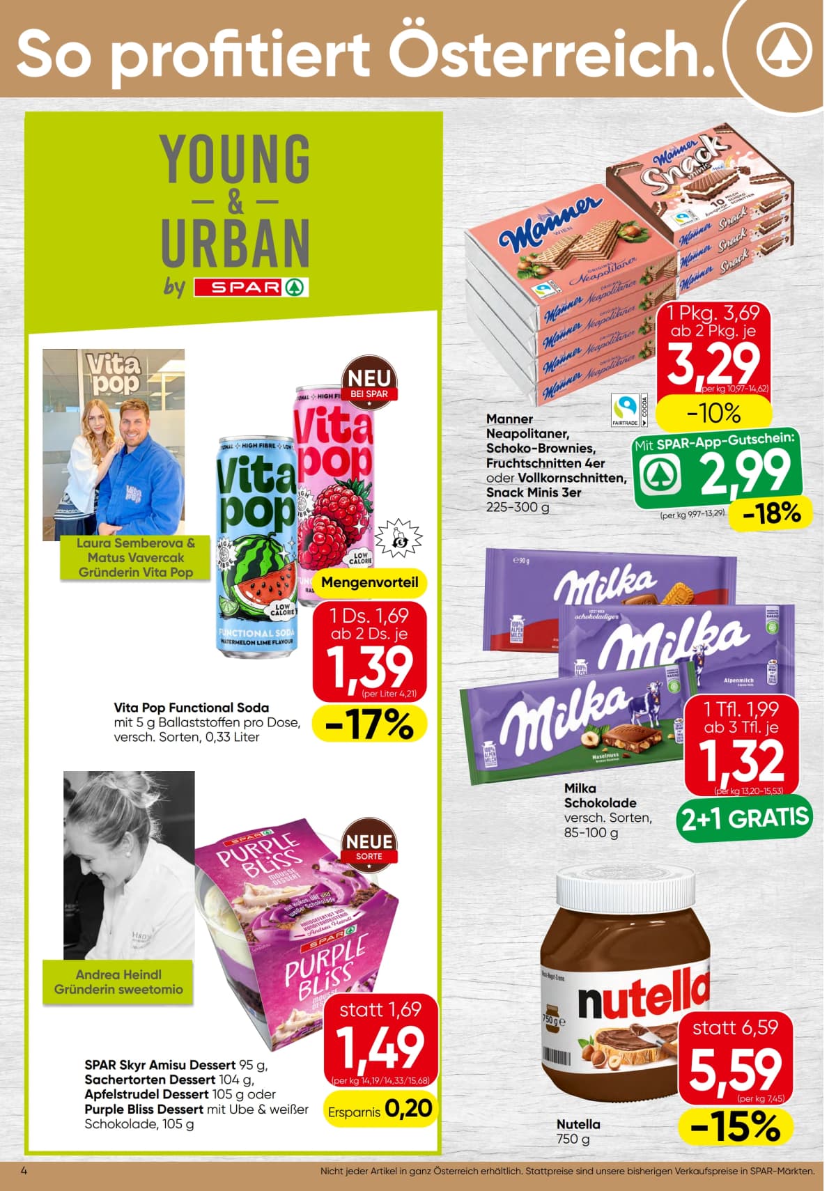 Seite 4 des Spar Flugblatts – Aktuelle Angebote ab 08.09.2026.