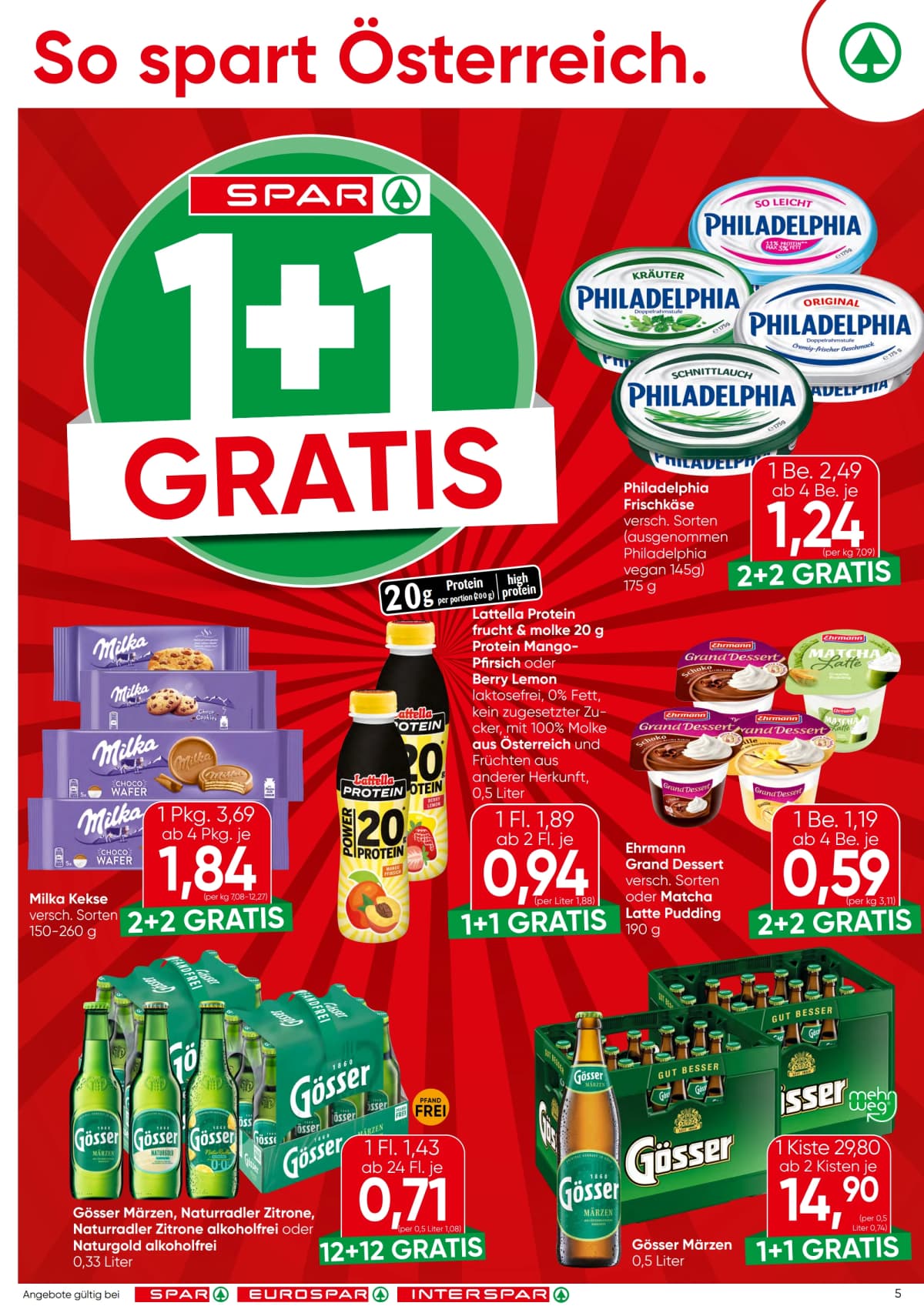 Seite 5 des Spar Flugblatts – Aktuelle Angebote ab 08.09.2026.