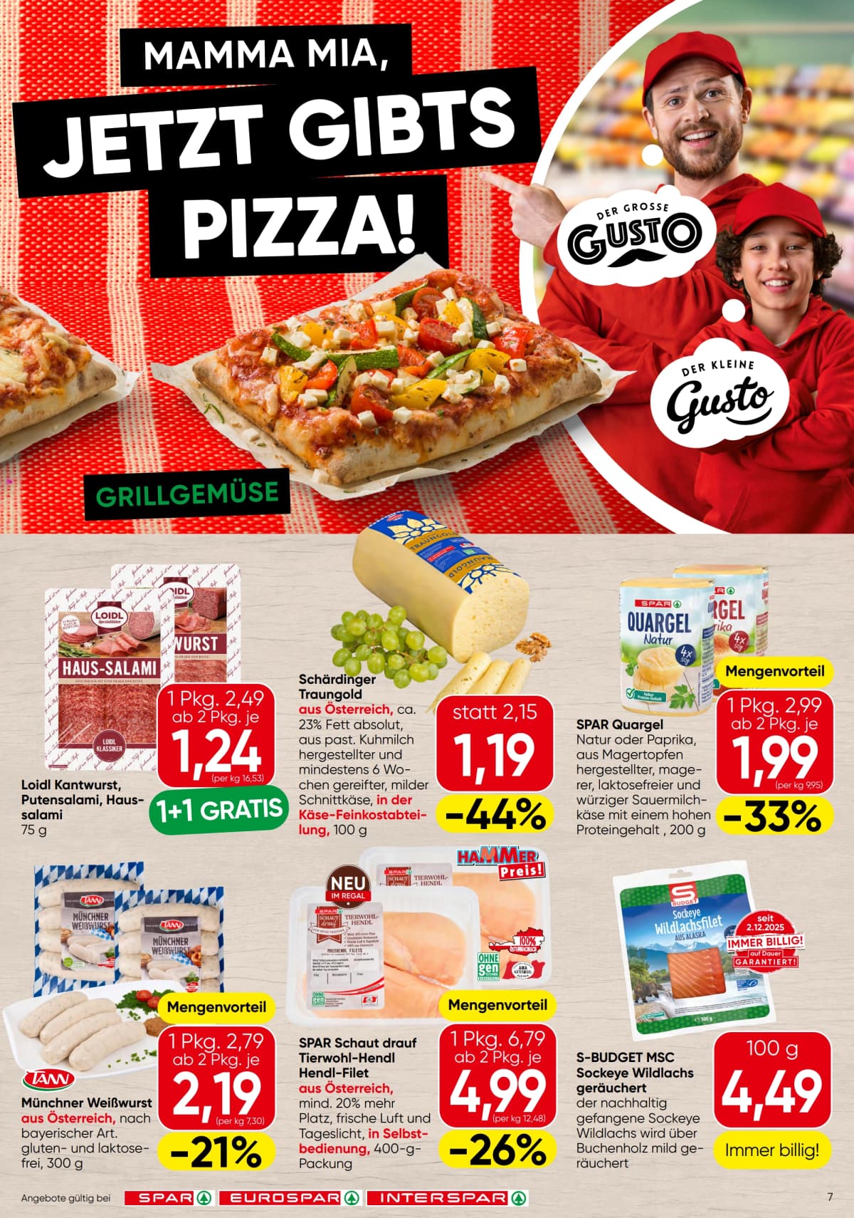 Seite 7 des Spar Flugblatts – Aktuelle Angebote ab 08.09.2026.