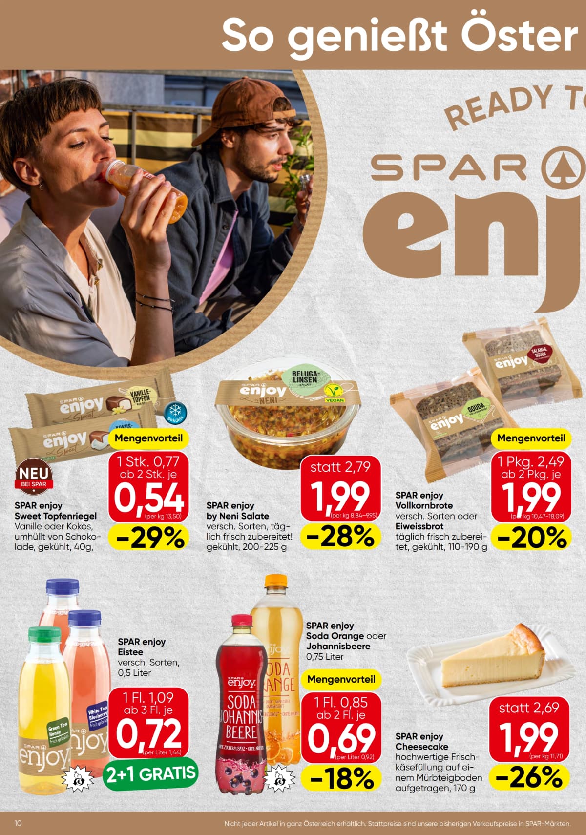 Seite 10 des Spar Flugblatts – Aktuelle Angebote ab 08.09.2026.