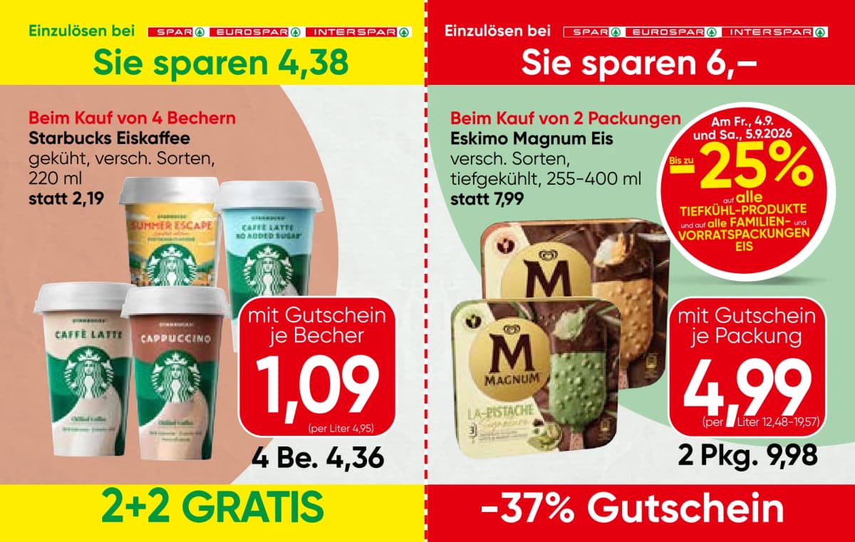 Seite 5 des Spar Flugblatts – Gutscheinheft