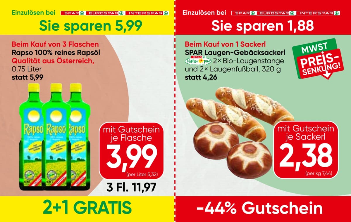 Seite 6 des Spar Flugblatts – Gutscheinheft ab 09.09.2026.