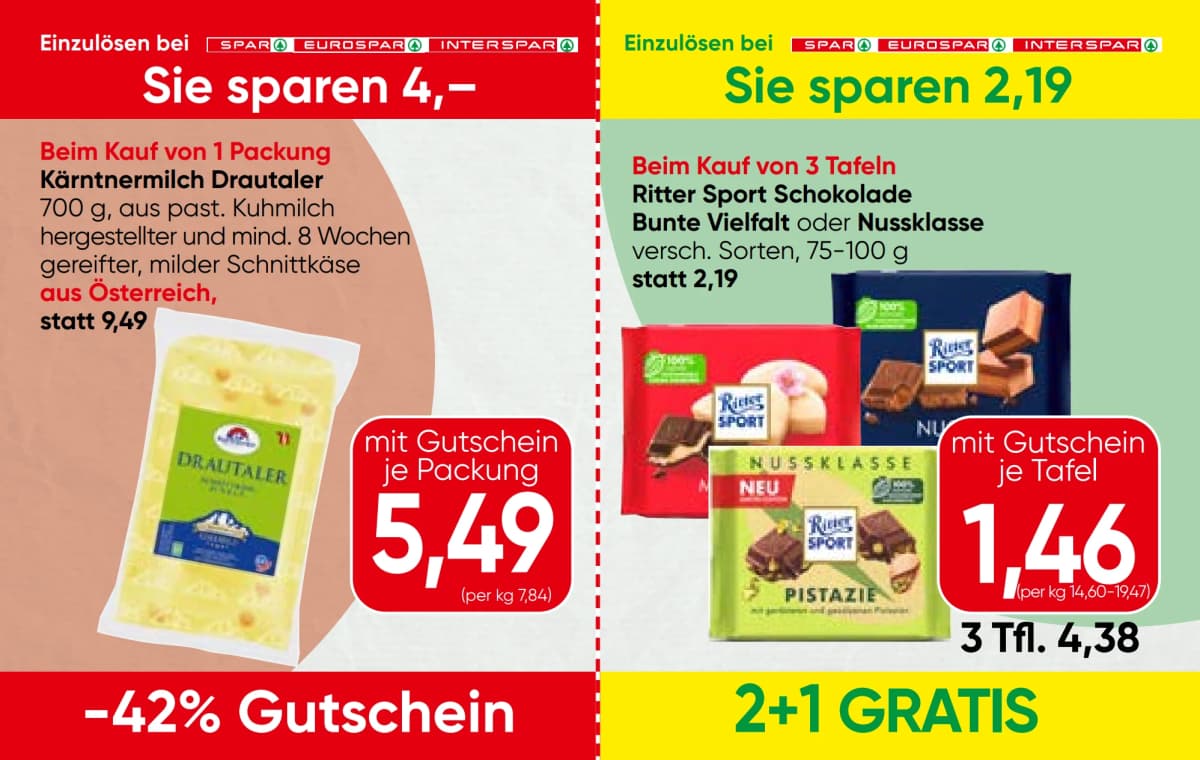 Seite 7 des Spar Flugblatts – Gutscheinheft ab 09.09.2026.