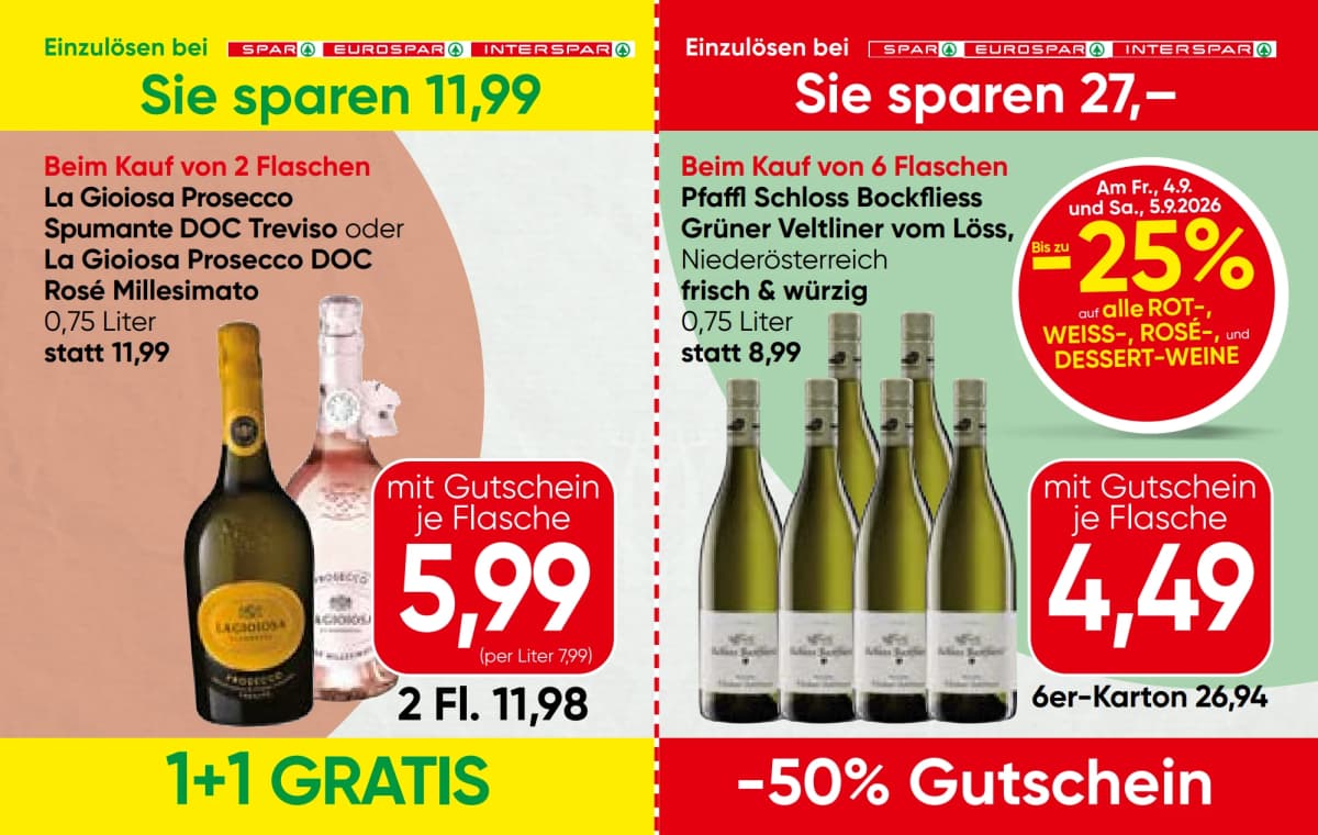 Seite 8 des Spar Flugblatts – Gutscheinheft ab 09.09.2026.