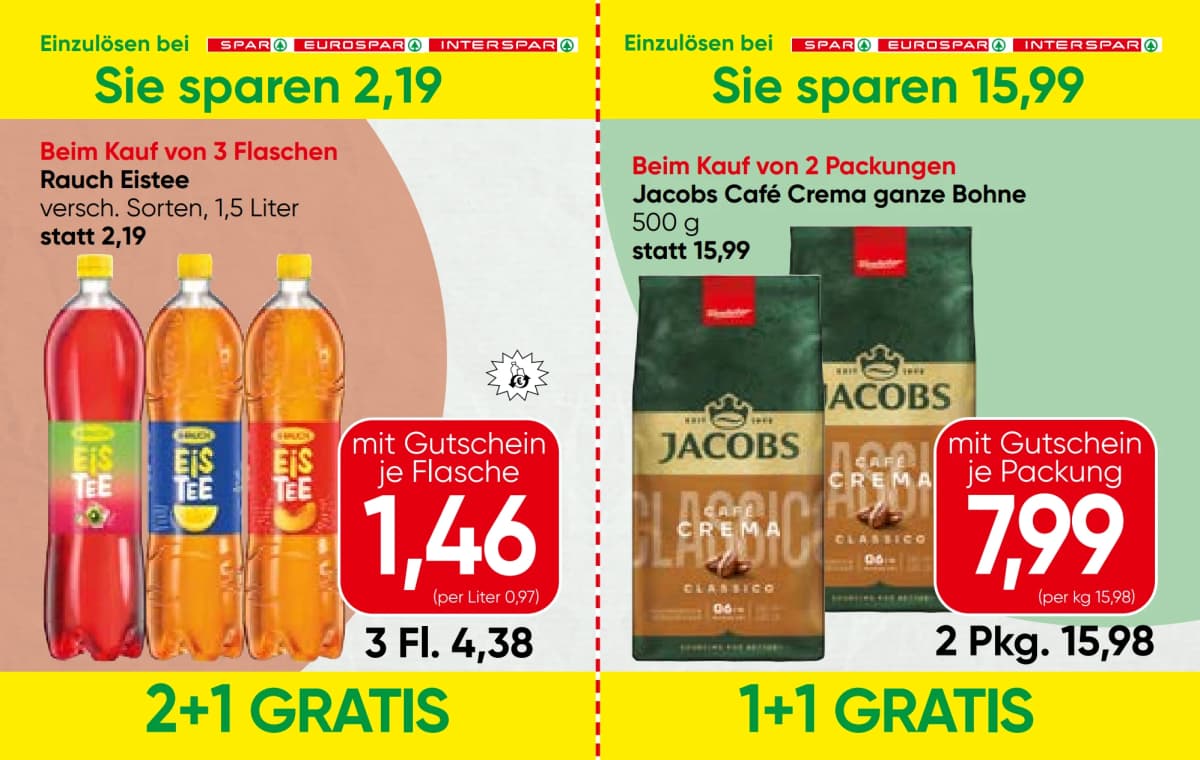 Seite 10 des Spar Flugblatts – Gutscheinheft