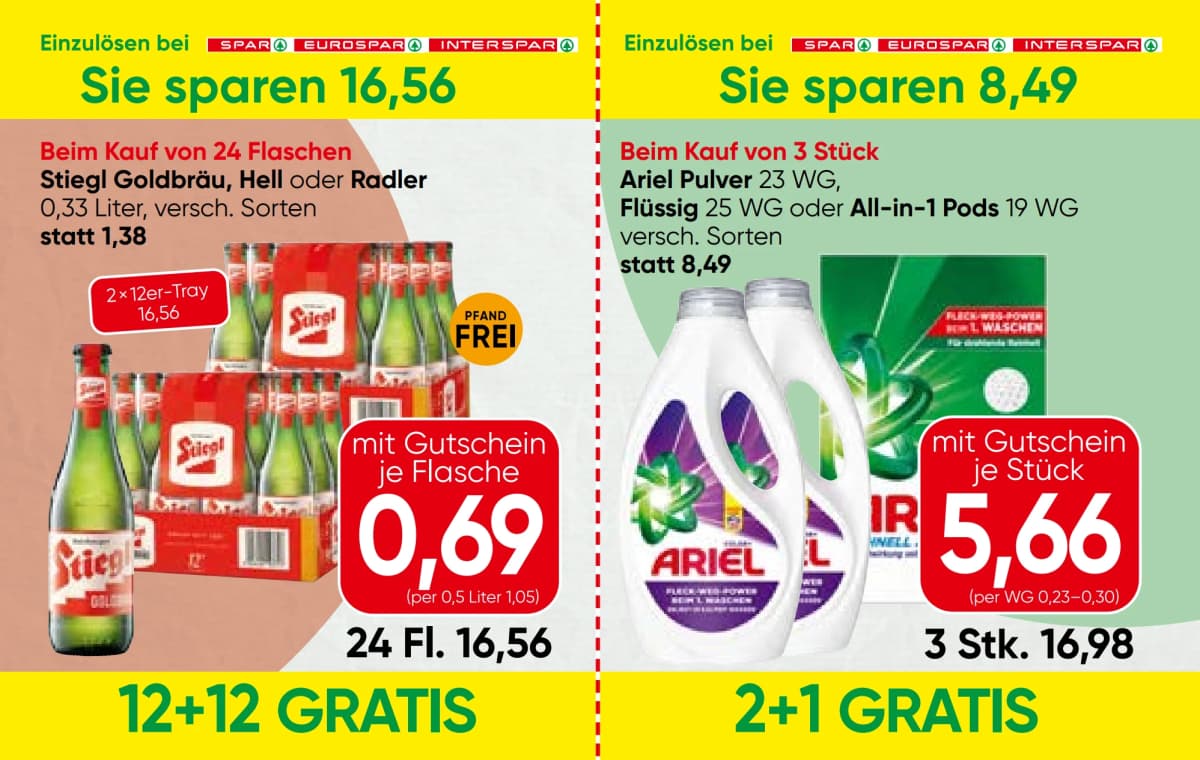 Seite 11 des Spar Flugblatts – Gutscheinheft