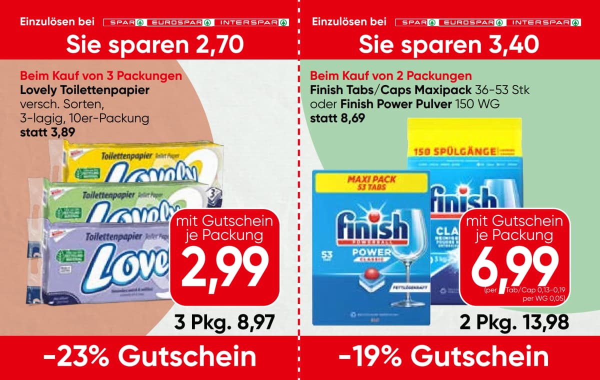 Seite 12 des Spar Flugblatts – Gutscheinheft