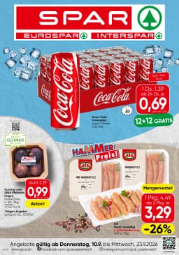 Seite 1 des Spar Prospekts Aktuelle Angebote