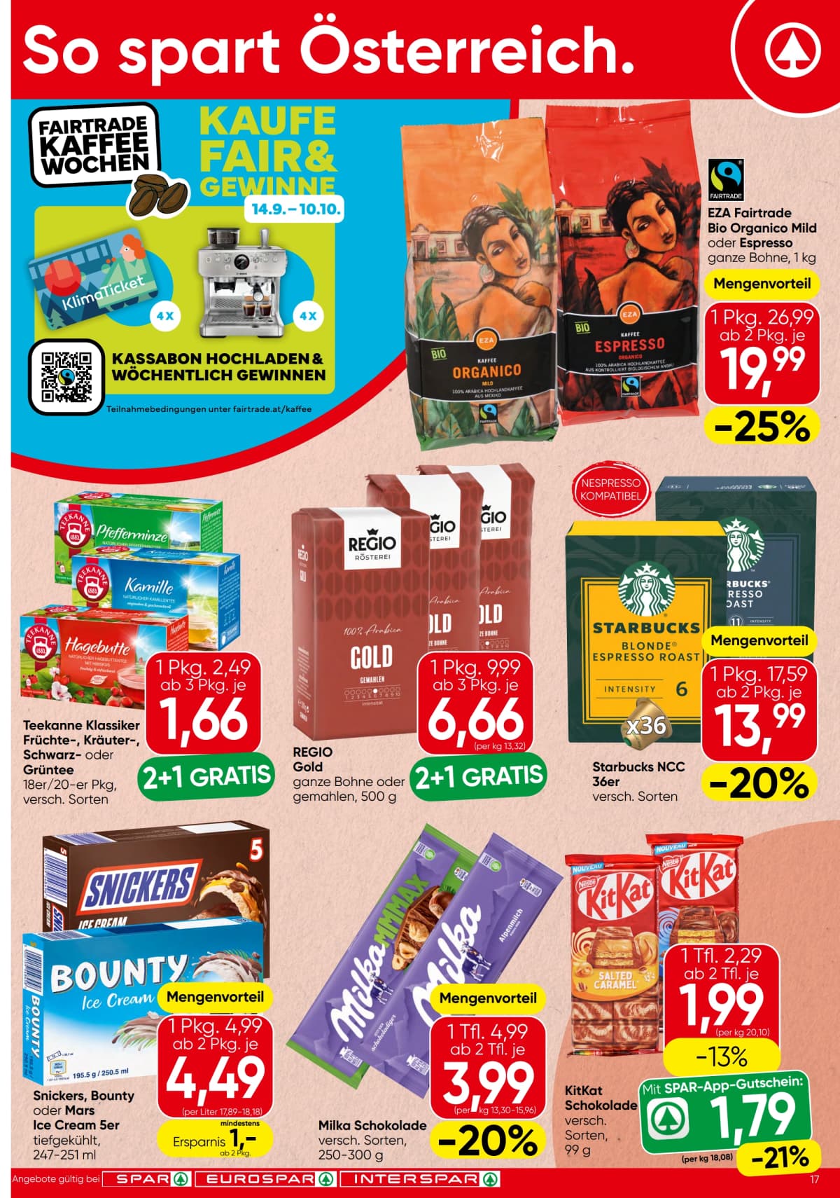 Seite 17 des Spar Flugblatts – Aktuelle Angebote