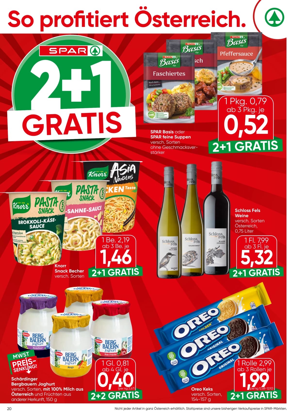 Seite 20 des Spar Flugblatts – Aktuelle Angebote
