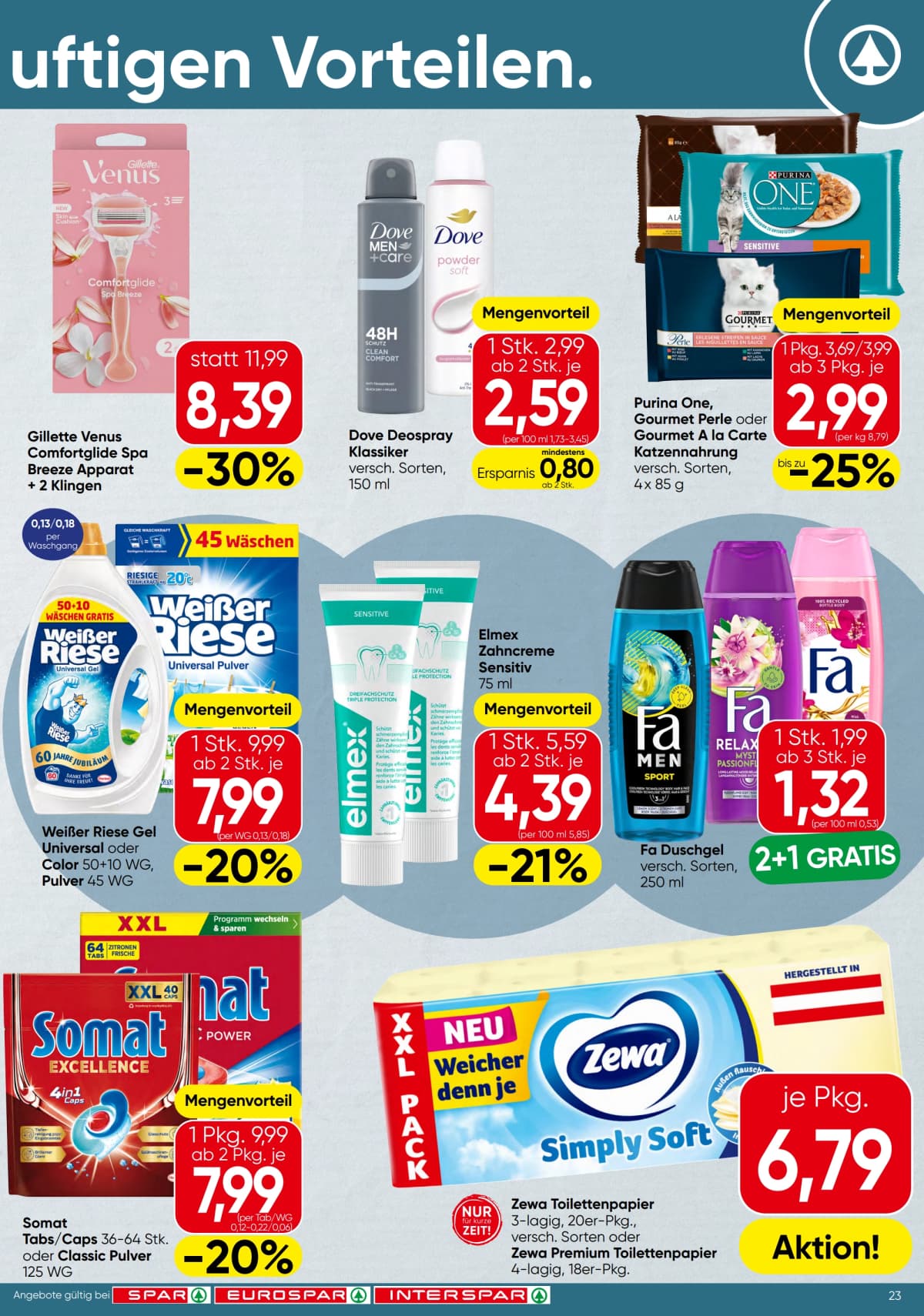 Seite 23 des Spar Flugblatts – Aktuelle Angebote