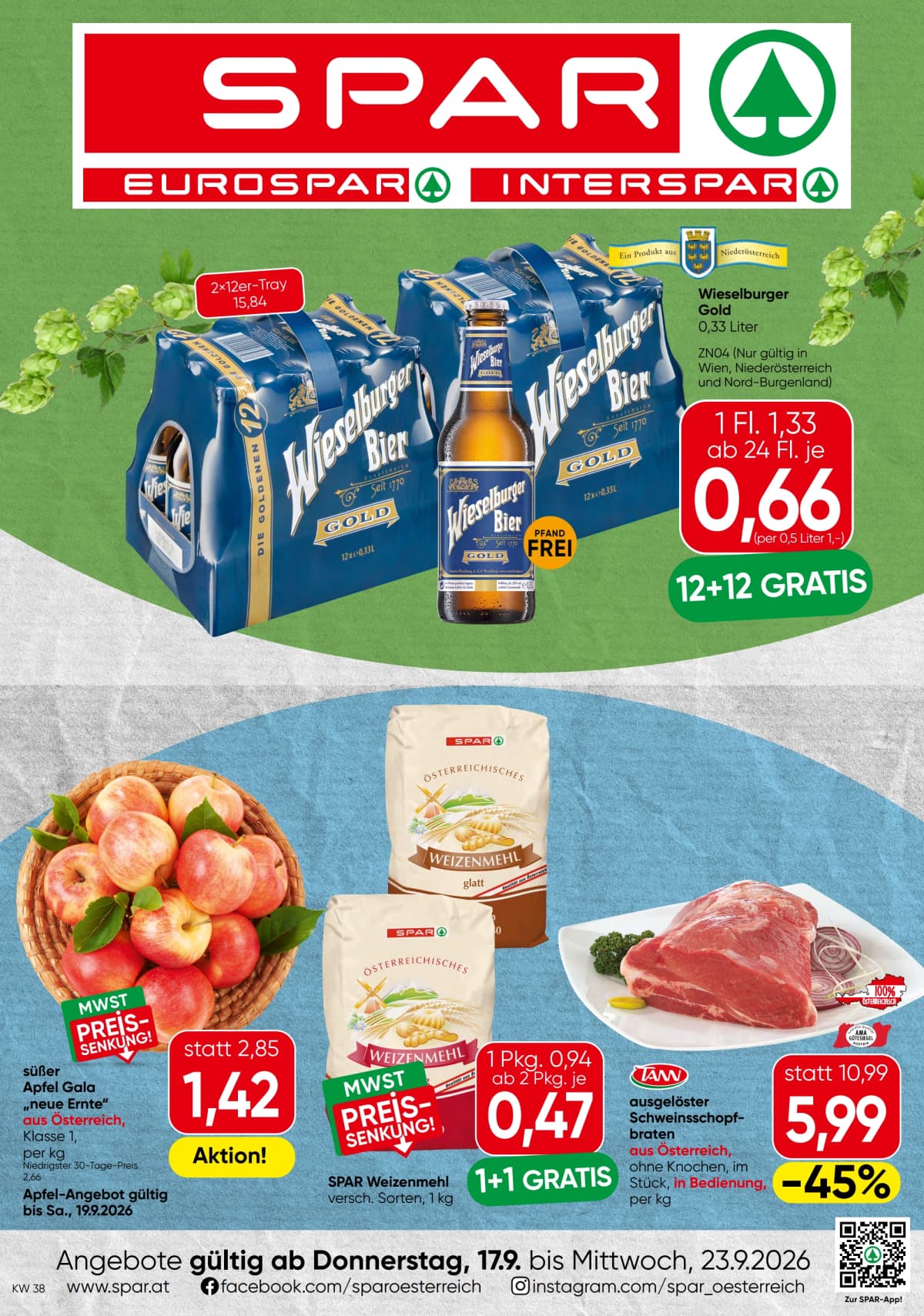 Spar katalog Aktuelle Angebote, 17.09.2026. – 23.09.2026.